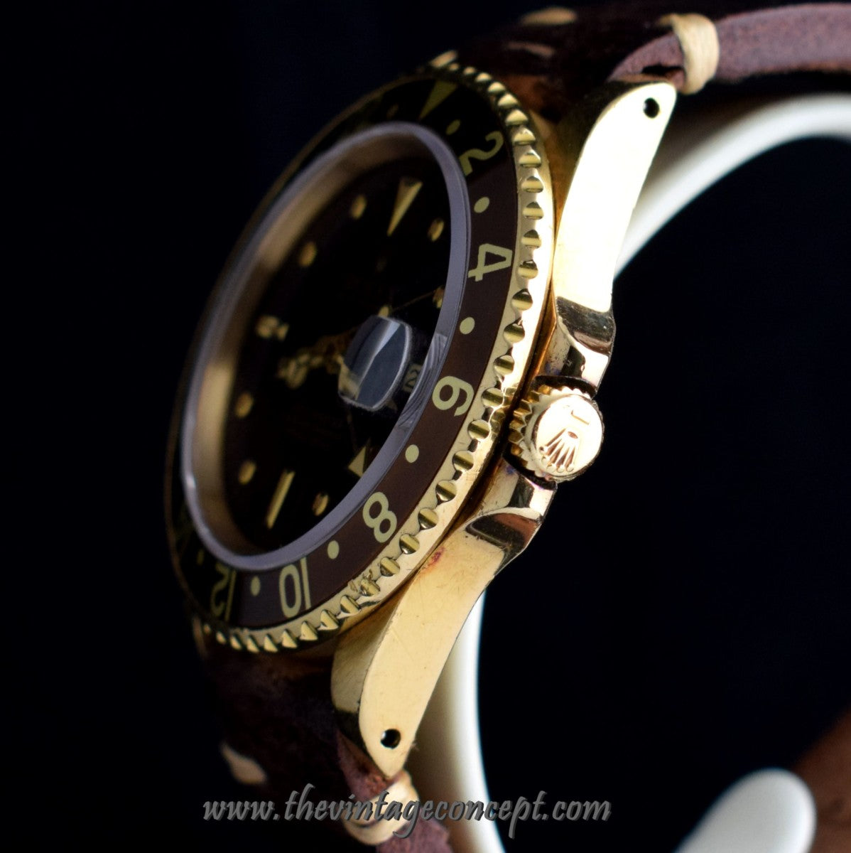 Rolex GMT-Master 18K YG Brown Nipple Dial 16758   ( SOLD）