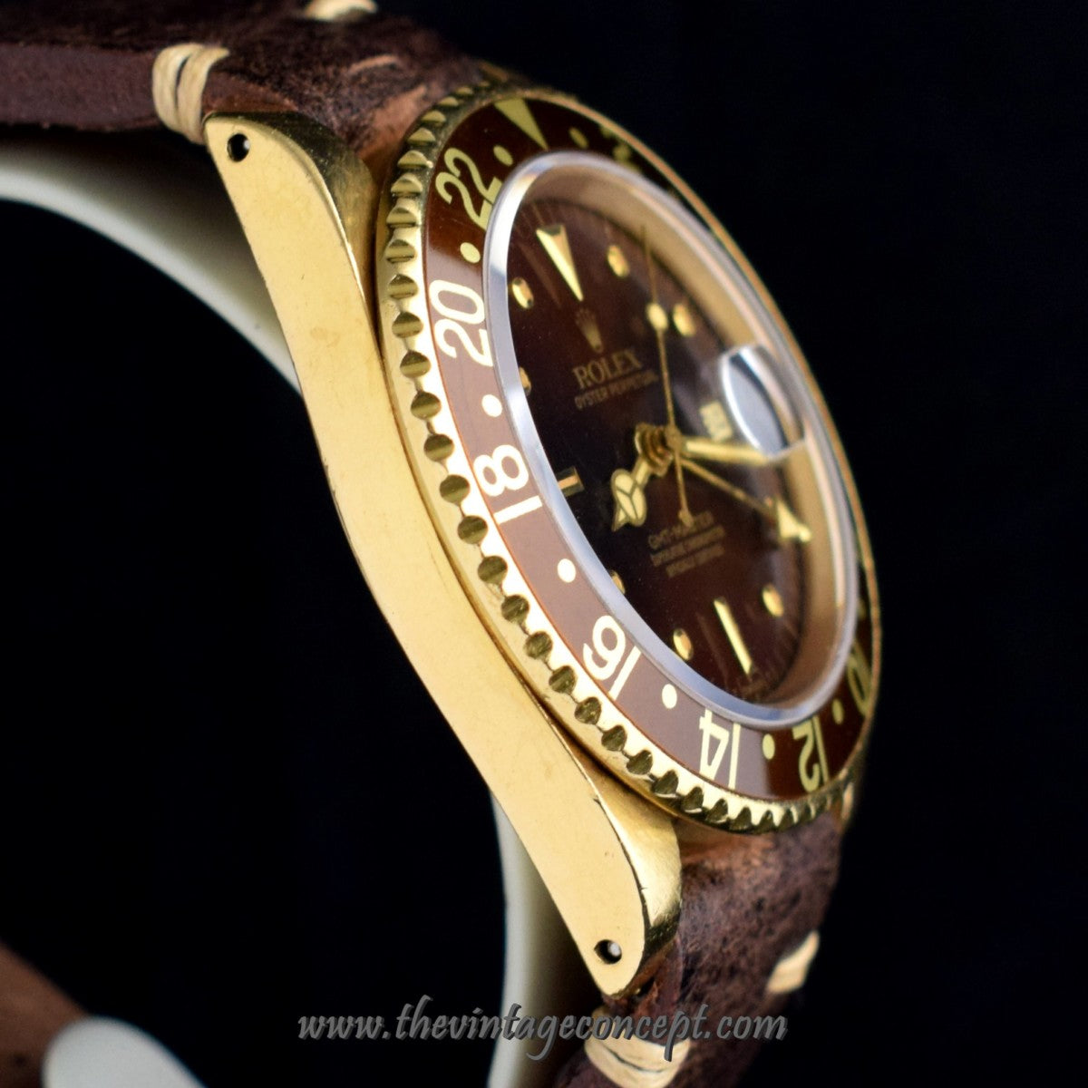 Rolex GMT-Master 18K YG Brown Nipple Dial 16758   ( SOLD）