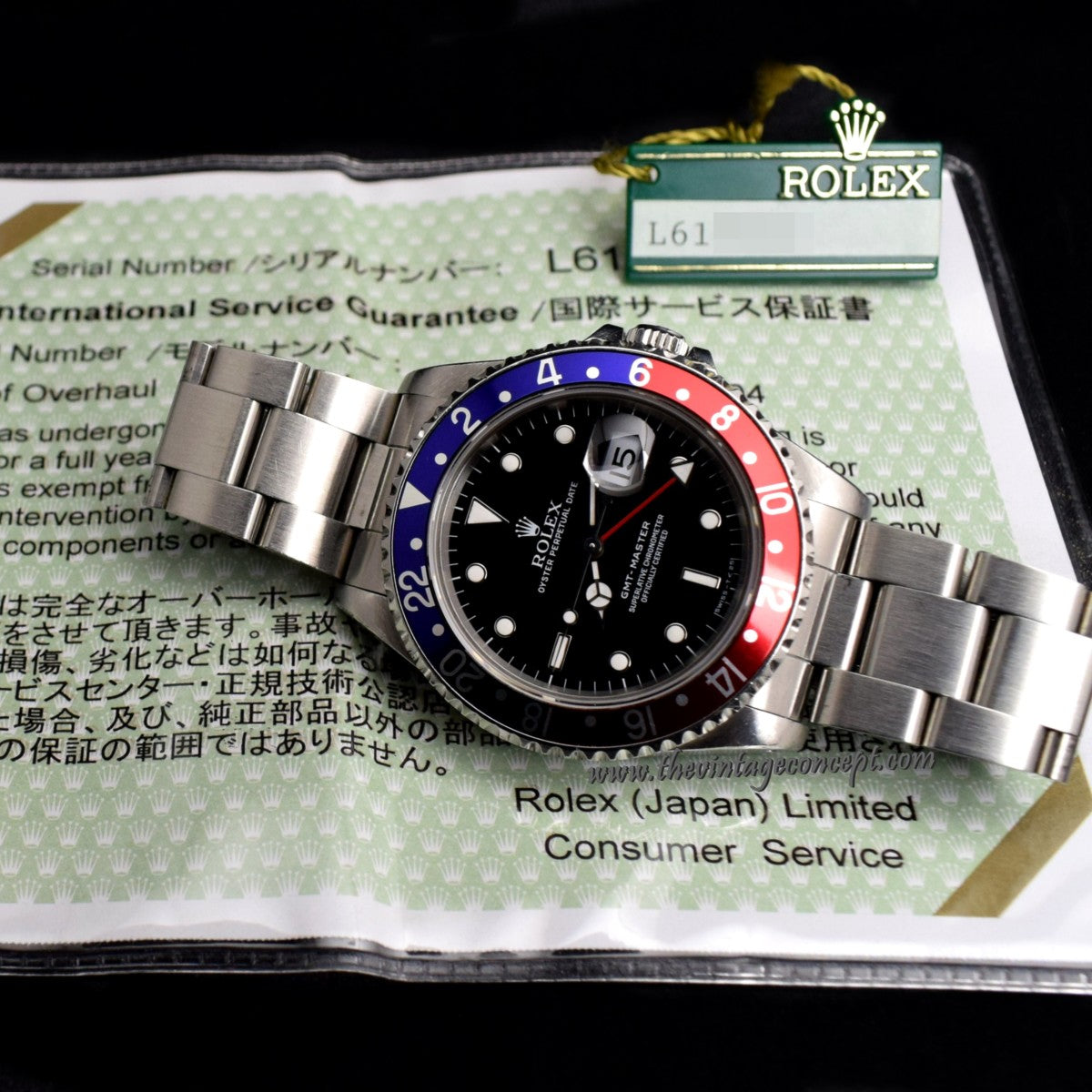 Rolex GMT-Master Pepsi 16700 w/ Service Paper & Tag (SOLD)