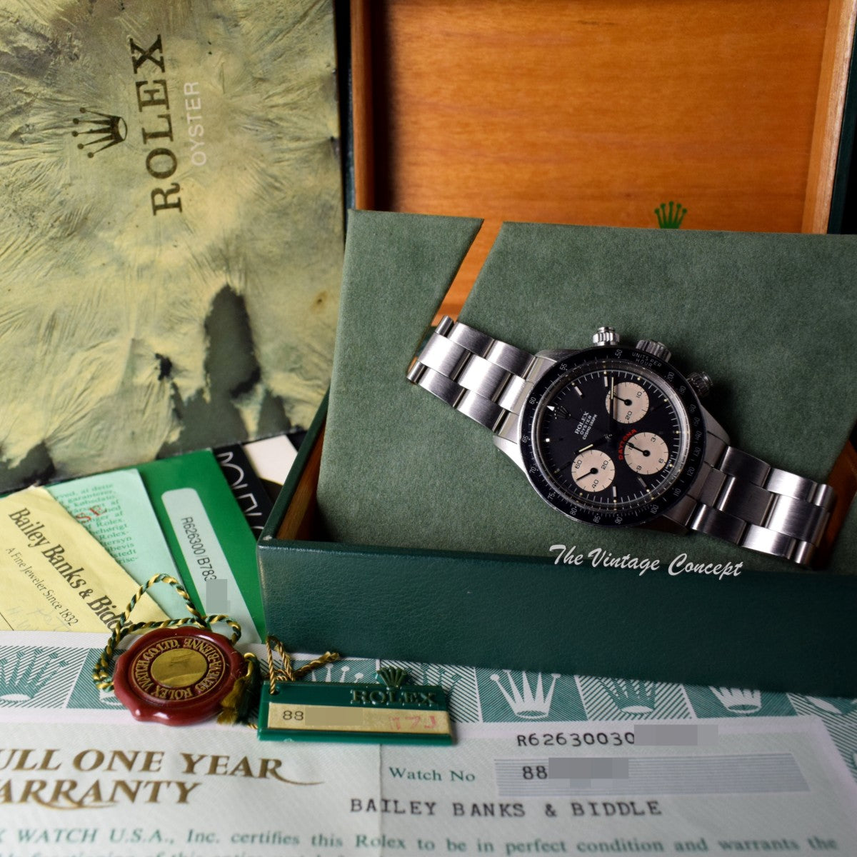 Rolex Daytona Black Dial Big Red 6263 (Complete Full Set) (SOLD)