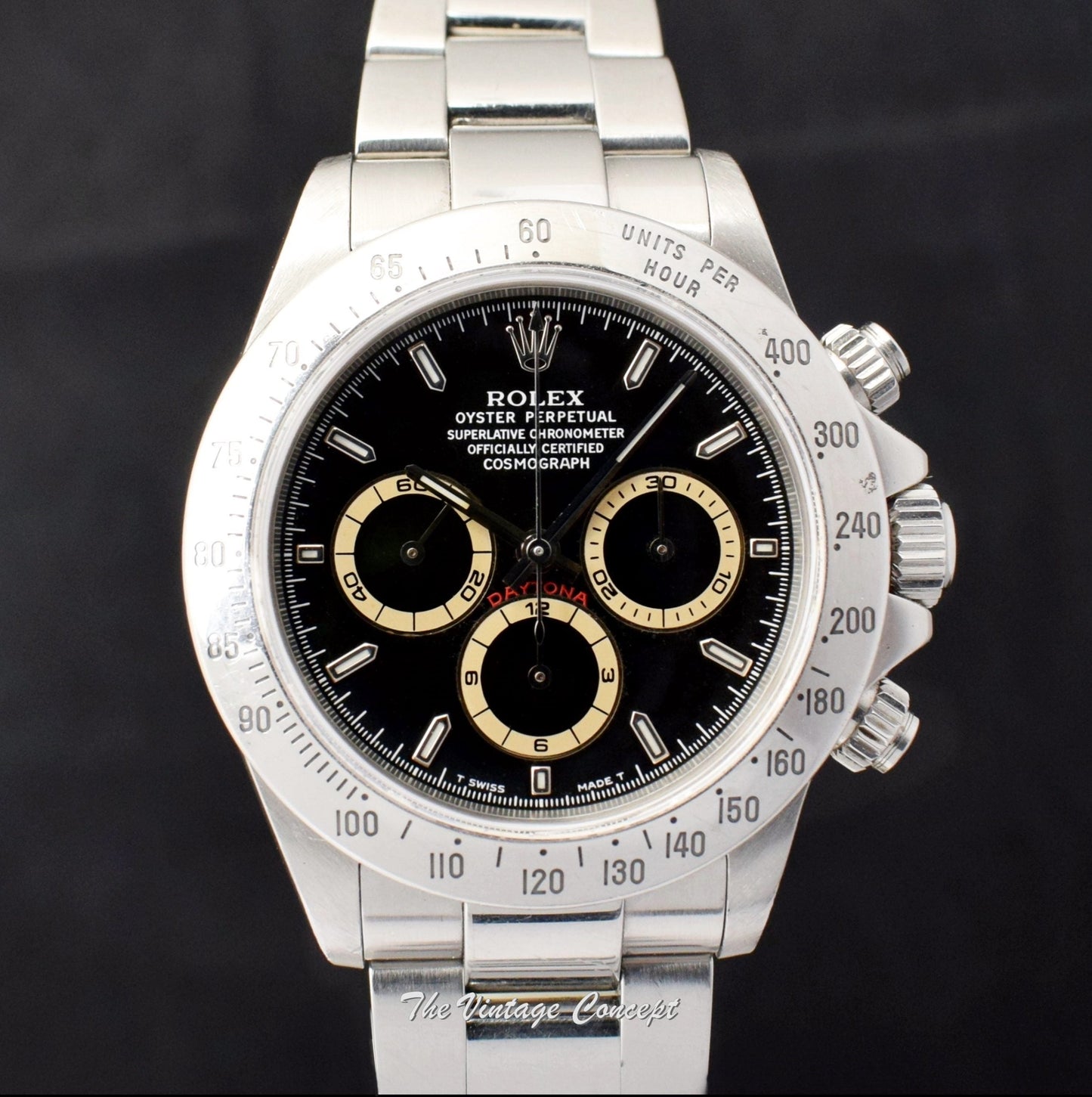 Rolex Daytona Black Patrizzi Dial 16520 (Box Set) (SOLD)