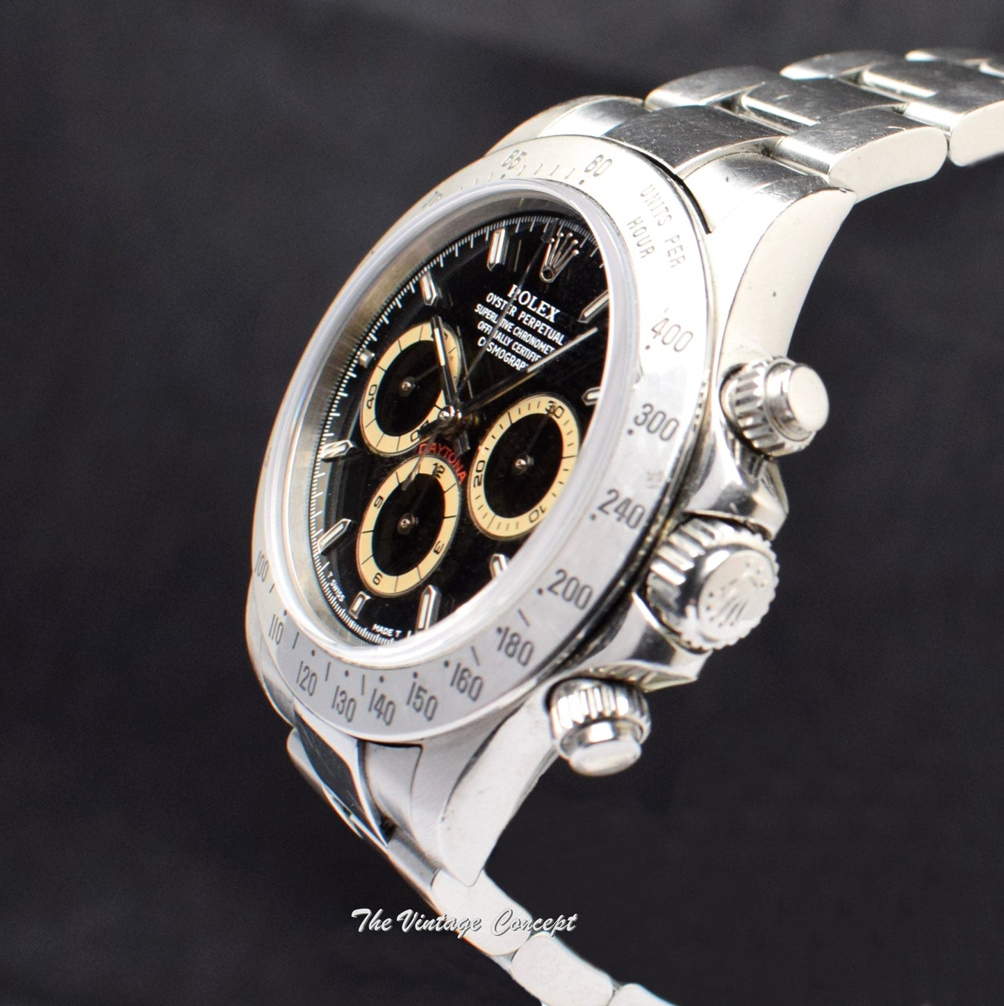 Rolex Daytona Black Patrizzi Dial 16520 (Box Set) (SOLD)