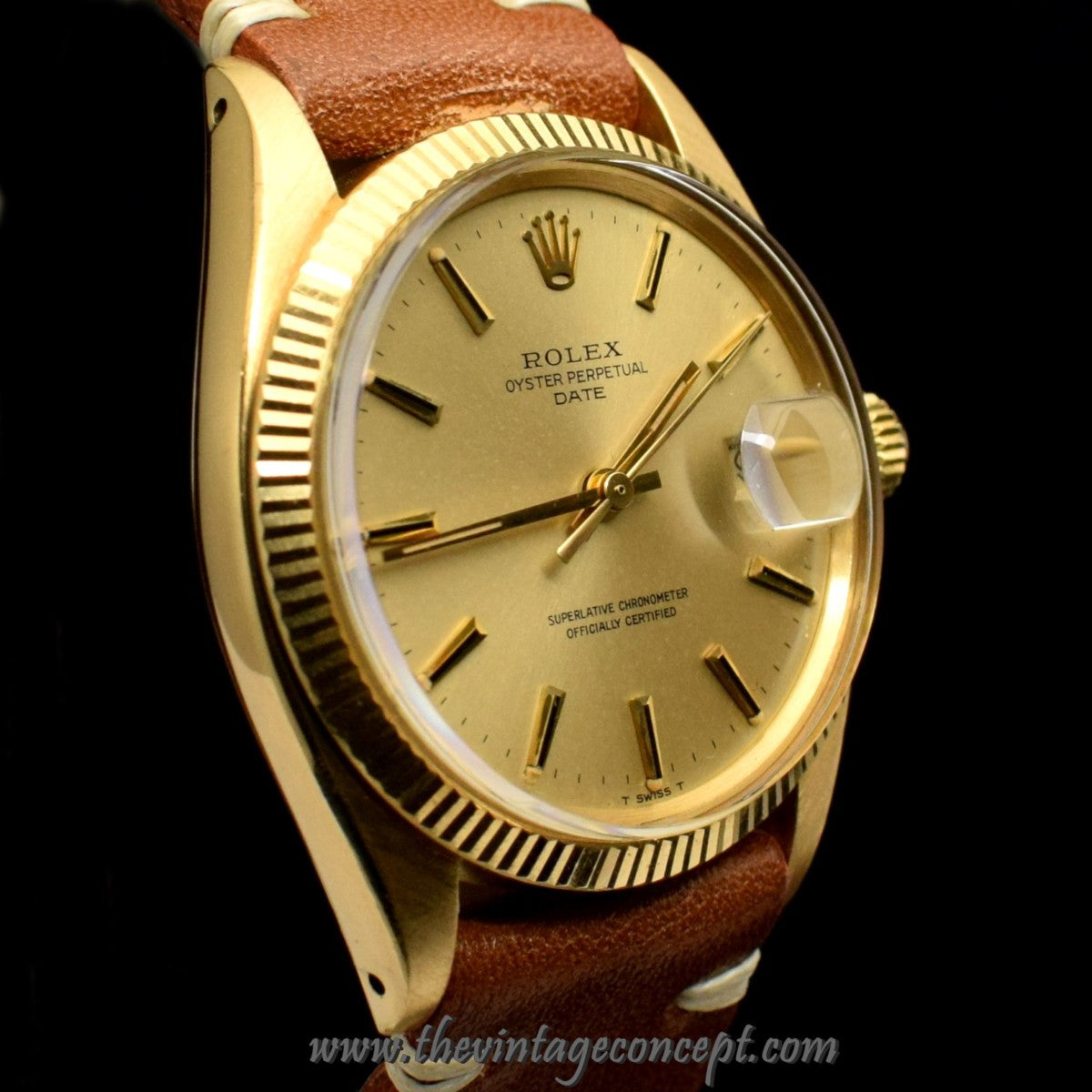 Rolex 18K Yellow Gold Date Gold Dial 1503 (SOLD)