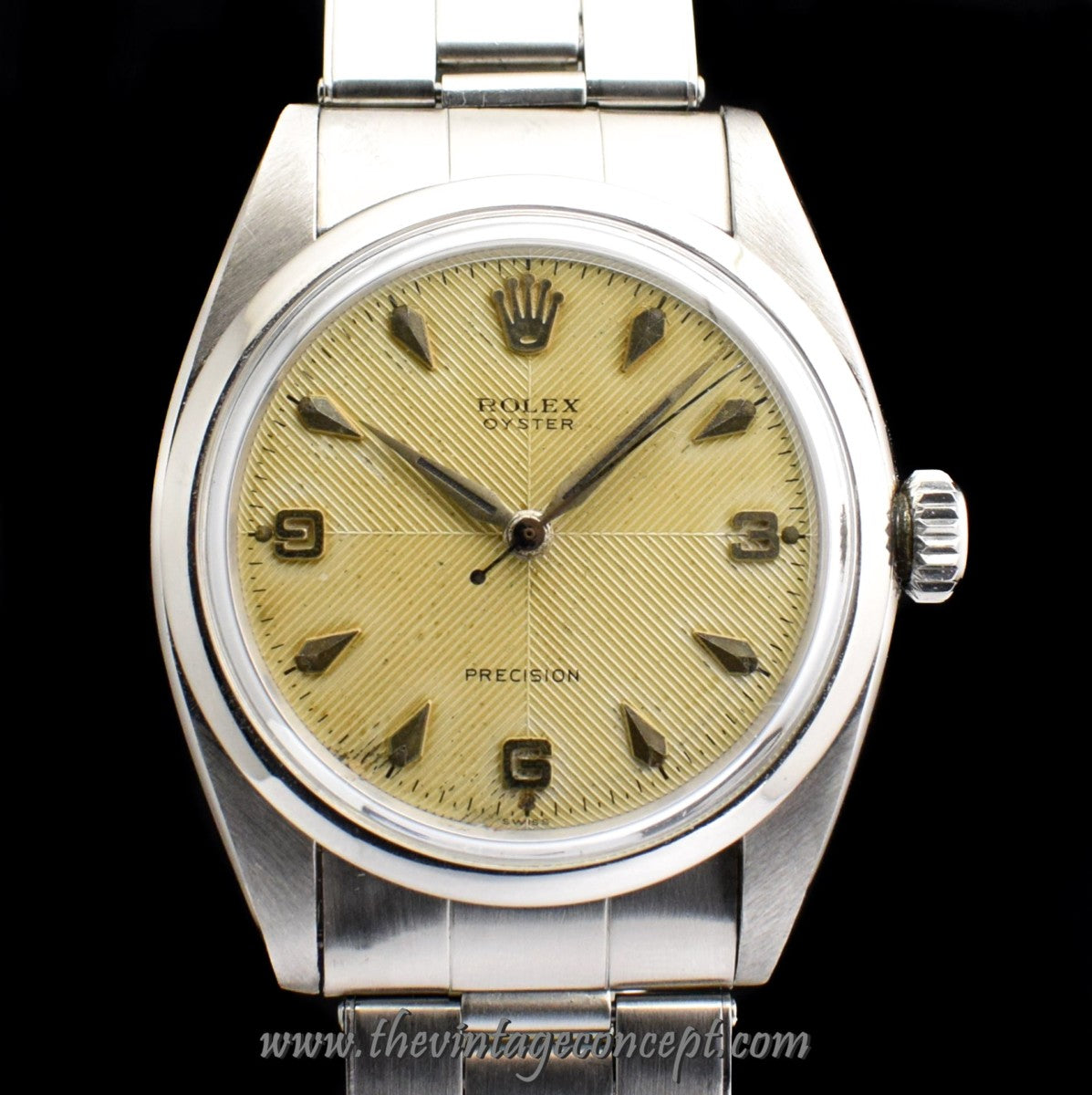 Rolex Oyster Cream Chevron Dial 6422  (SOLD)