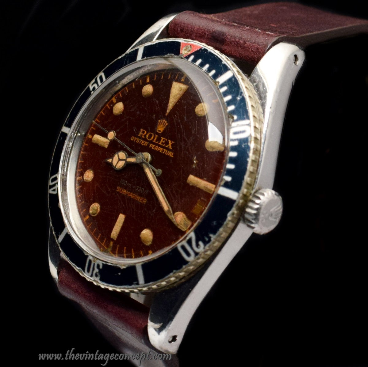 Rolex Submariner Tropical Gilt Dial 6536/1 (SOLD)