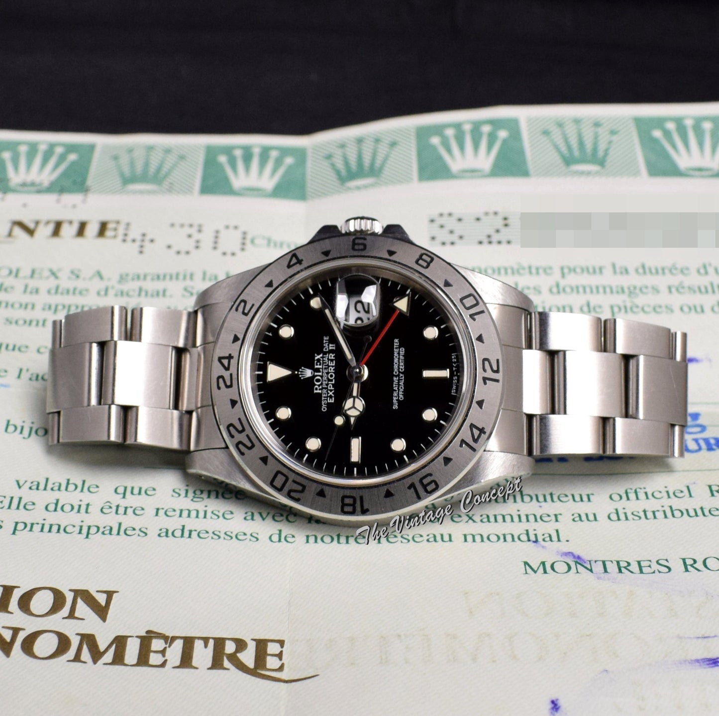 Rolex Explorer II Black Dial 16570 w/ Original Paper  ( SOLD )