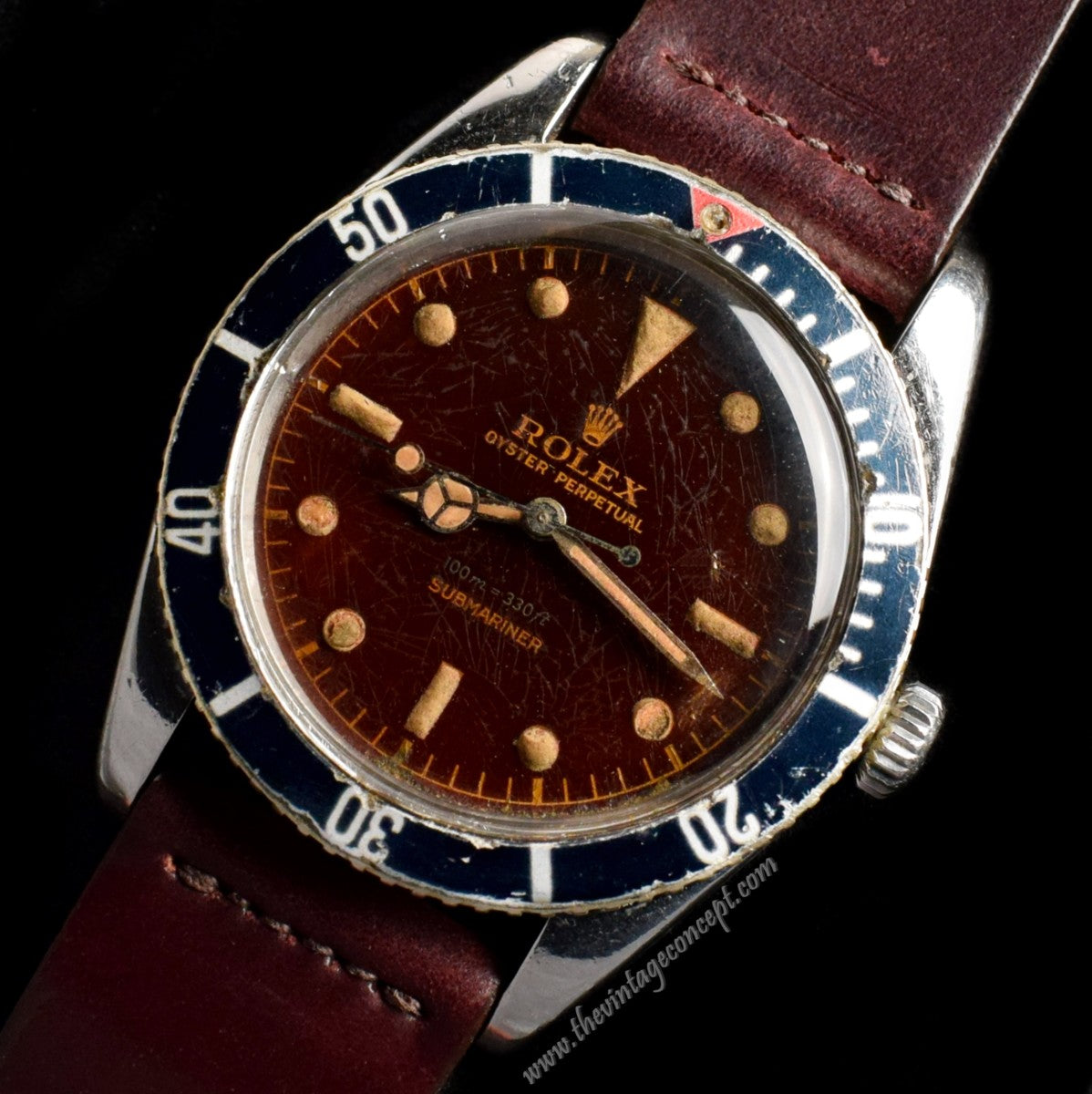 Rolex Submariner Tropical Gilt Dial 6536/1 (SOLD)