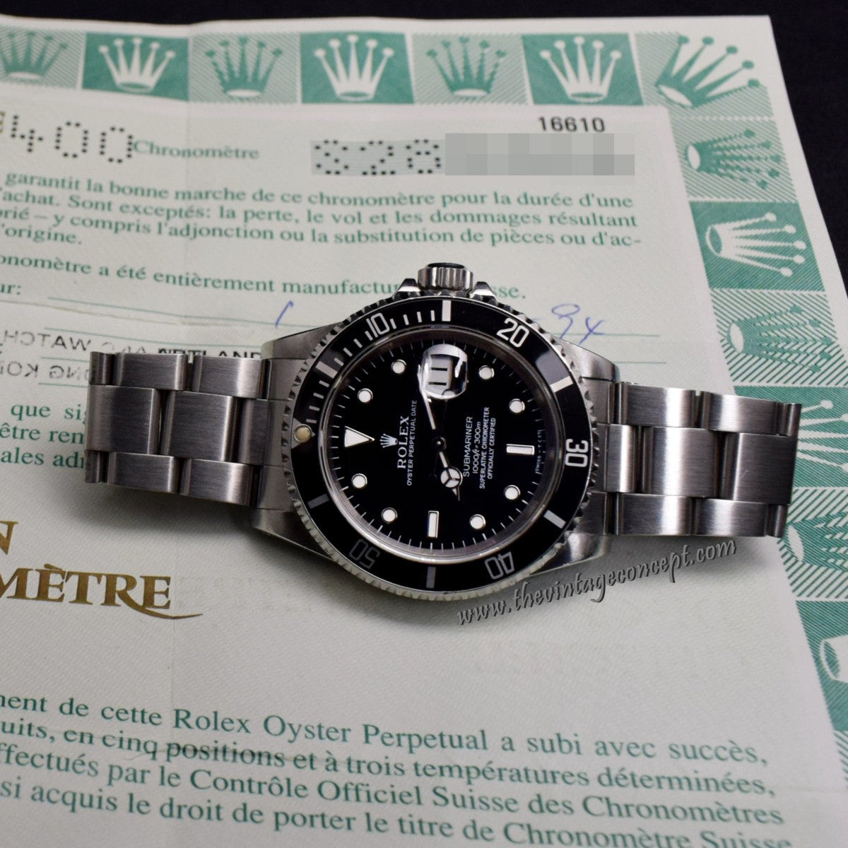 Rolex Submariner 16610 w/ Original Paper (SOLD)