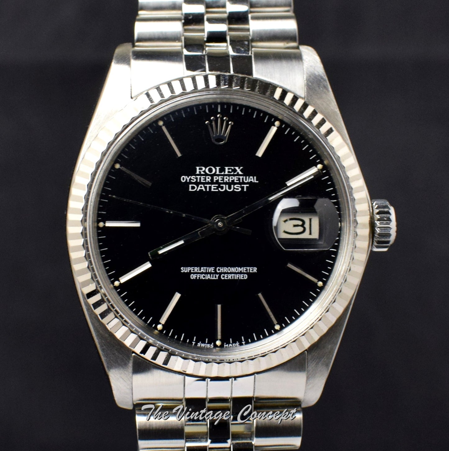 Rolex Datejust Black Dial 16014  (SOLD)