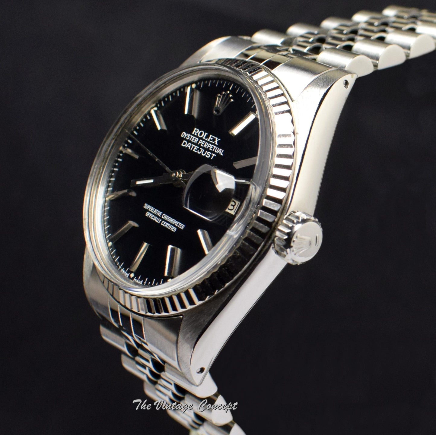 Rolex Datejust Black Dial 16014  (SOLD)