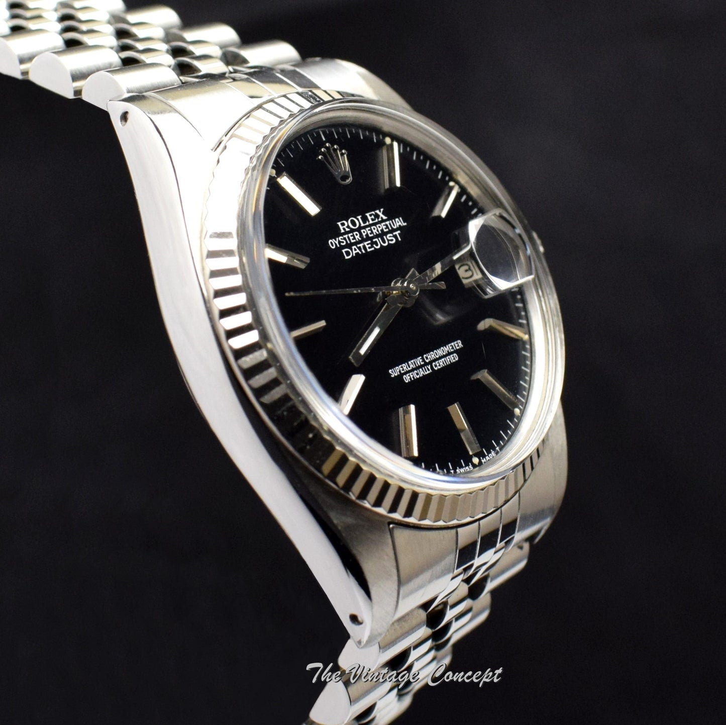 Rolex Datejust Black Dial 16014  (SOLD)