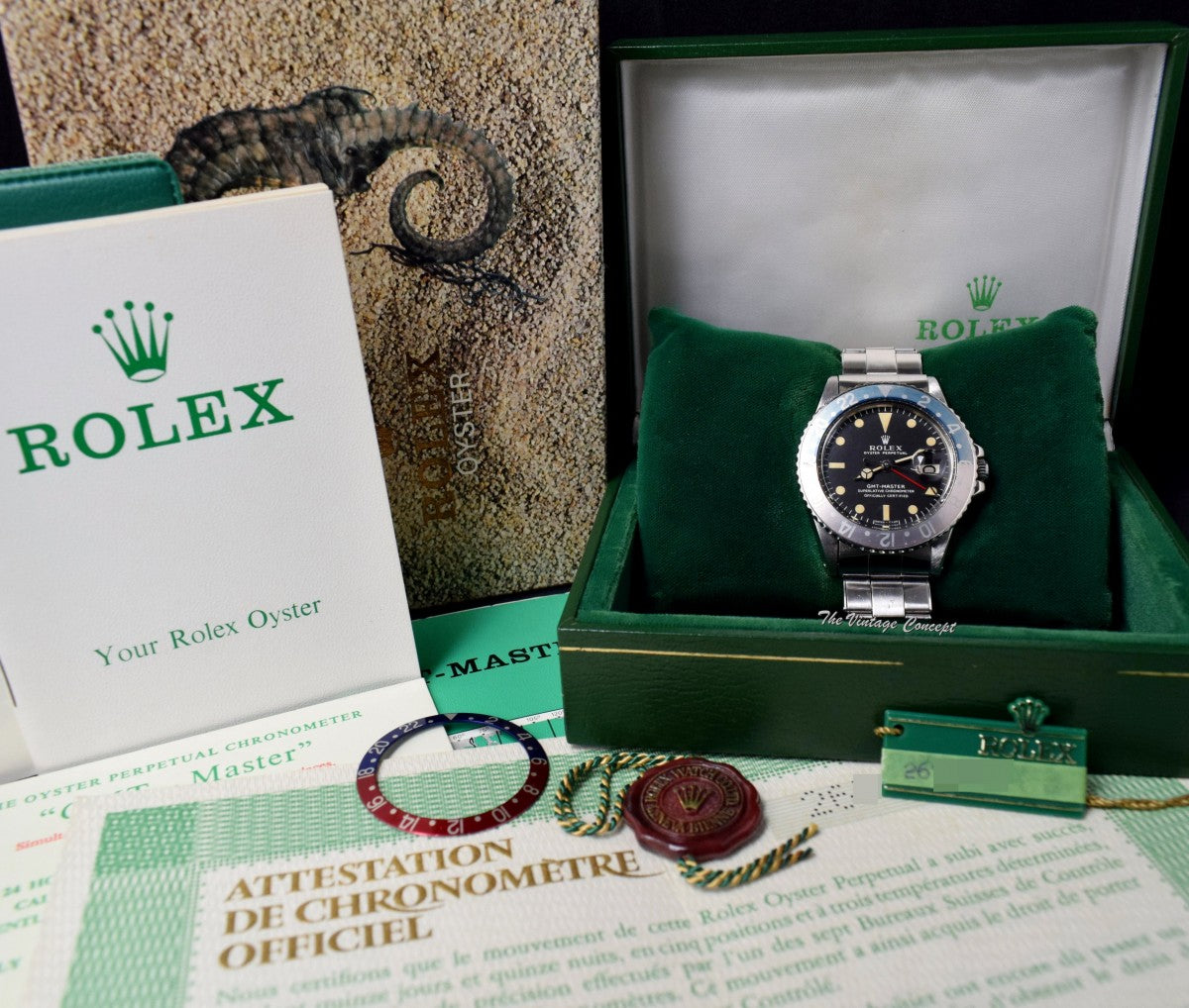 Rolex GMT-Master Matte Dial "Long E" 1675 (Complete Full Set) (SOLD)