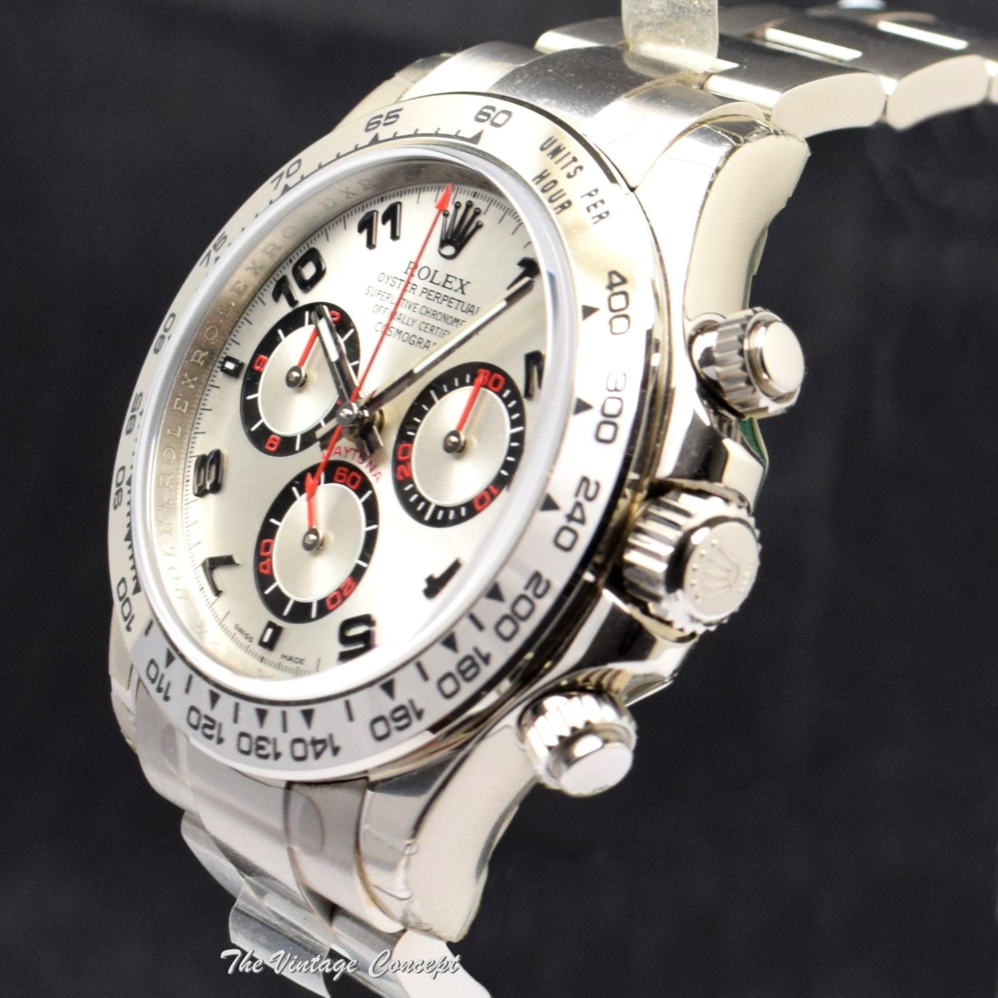 99% NEW Rolex Daytona 18K White Gold Racing Dial 116509 (Full Set)