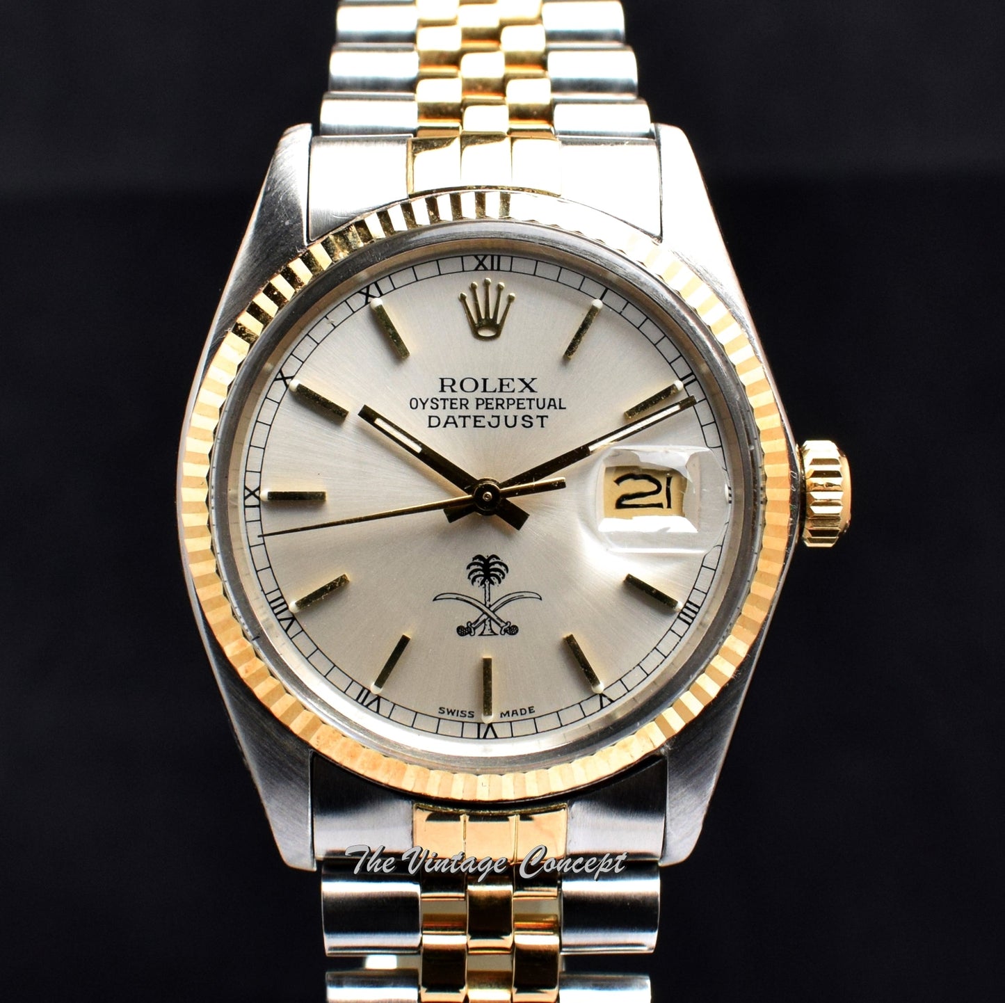 Rolex Datejust Two-Tones Saudi Arabia Logo 16013  (SOLD)