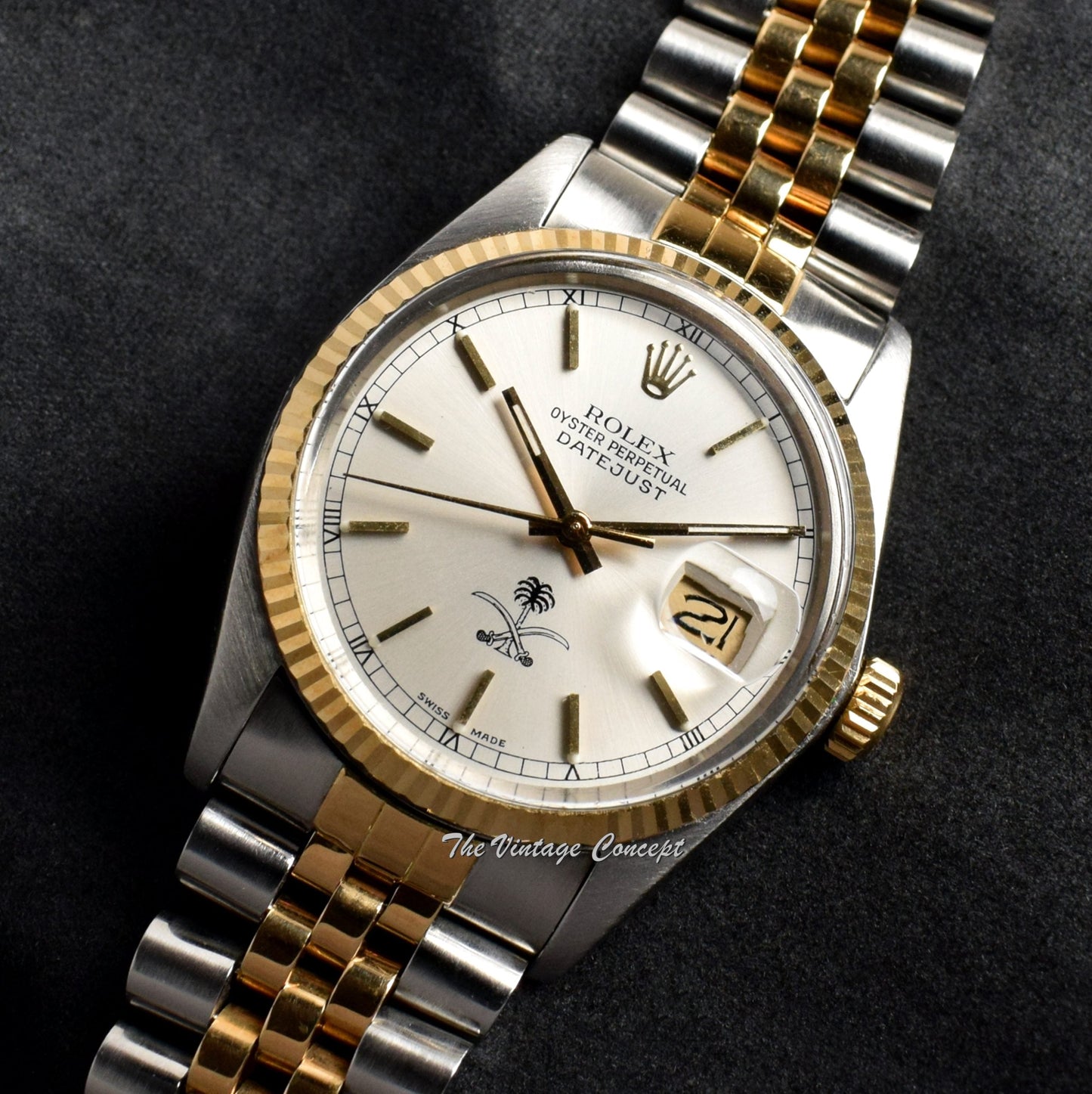 Rolex Datejust Two-Tones Saudi Arabia Logo 16013  (SOLD)