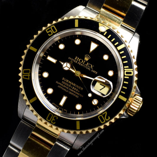 Rolex Submariner Two-Tones Black Dial 16613 (SOLD)