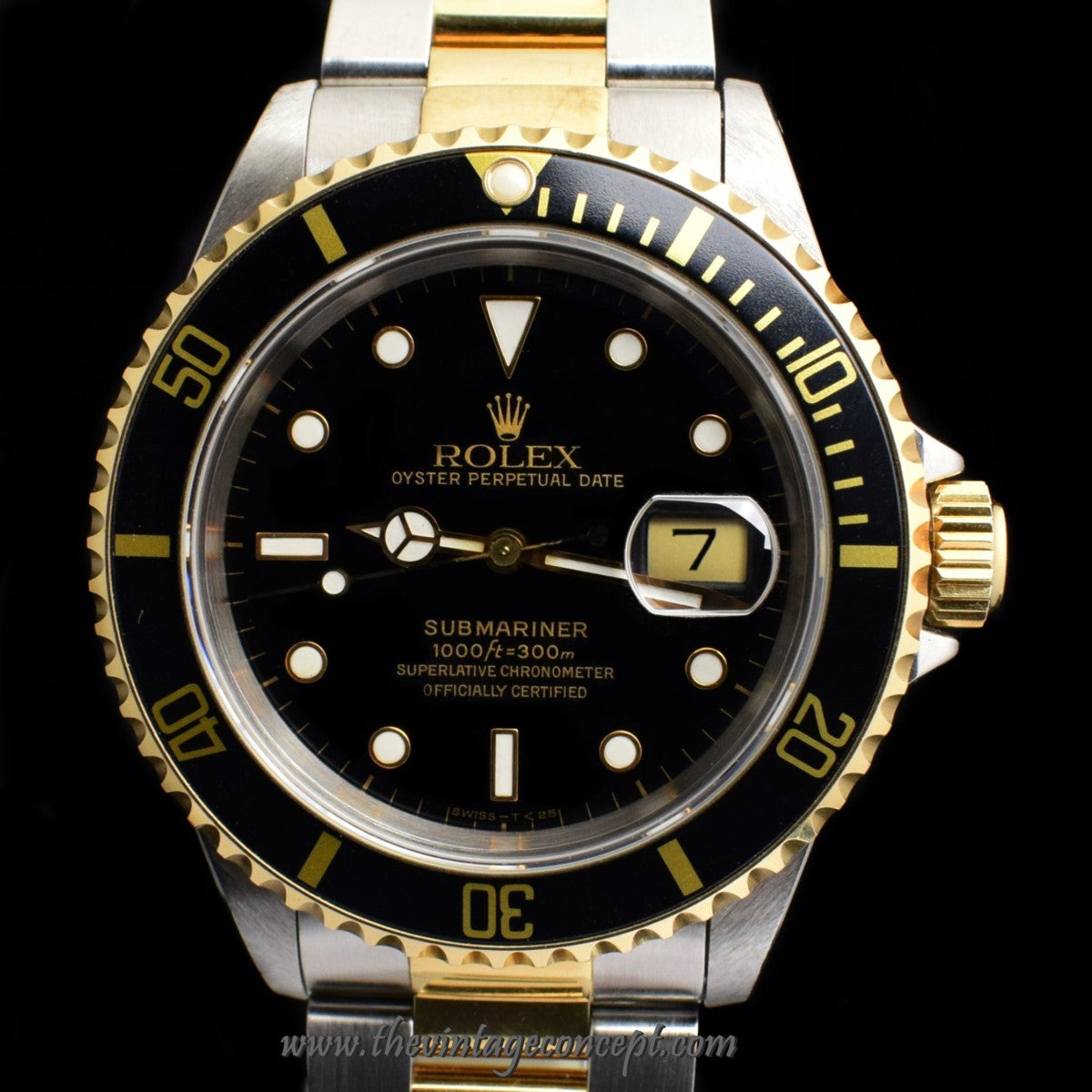 Rolex Submariner Two-Tones Black Dial 16613 (SOLD)