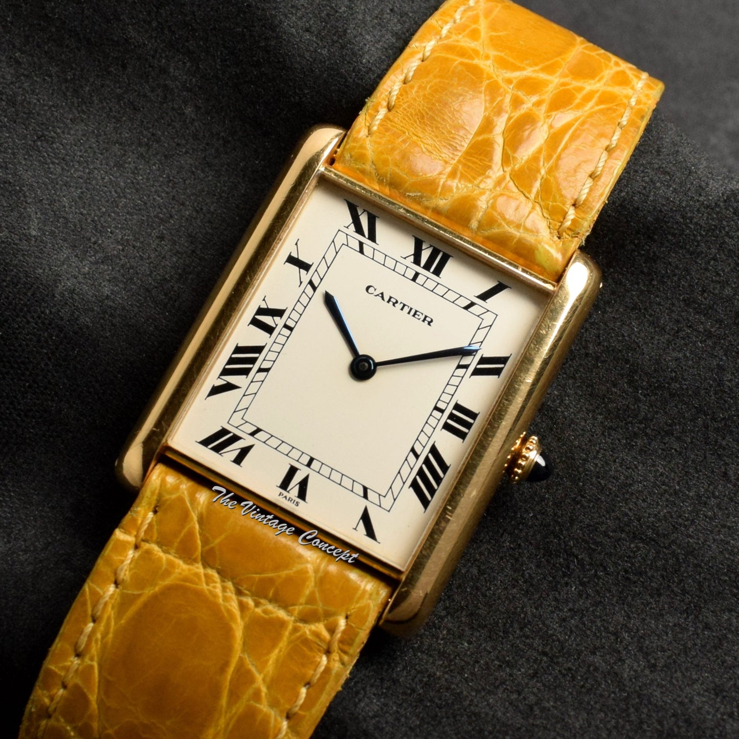 Vintage Cartier 18K YG Jumbo Tank Paris Dial (SOLD)