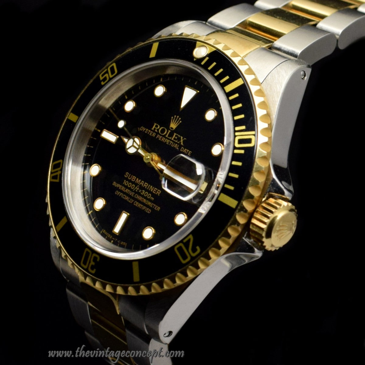 Rolex Submariner Two-Tones Black Dial 16613 (SOLD)