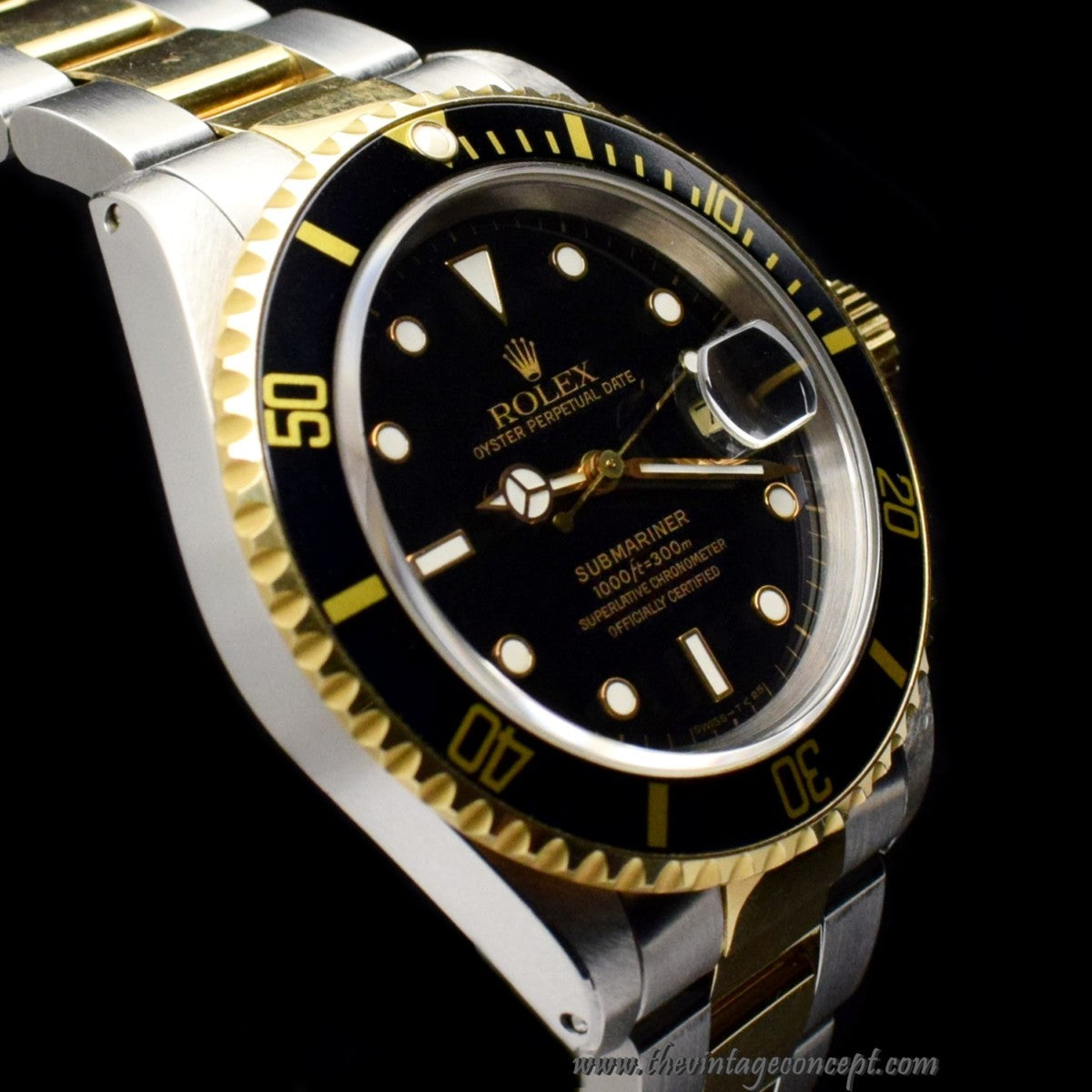 Rolex Submariner Two-Tones Black Dial 16613 (SOLD)