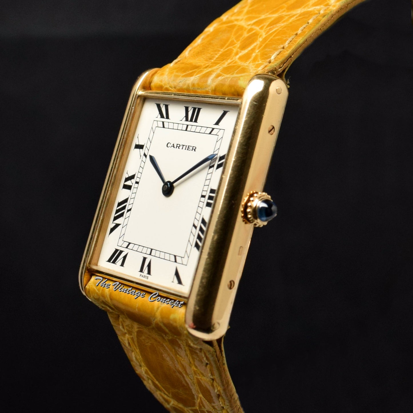 Vintage Cartier 18K YG Jumbo Tank Paris Dial (SOLD)