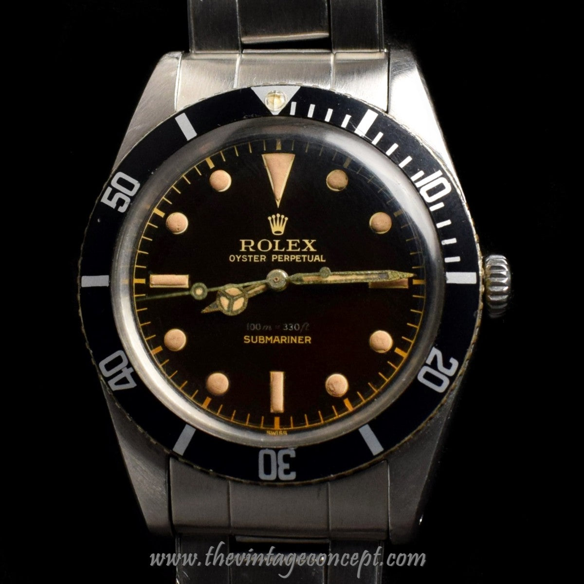 Rolex Submariner Small Crown Chocolate Gilt Dial 5508 (SOLD)