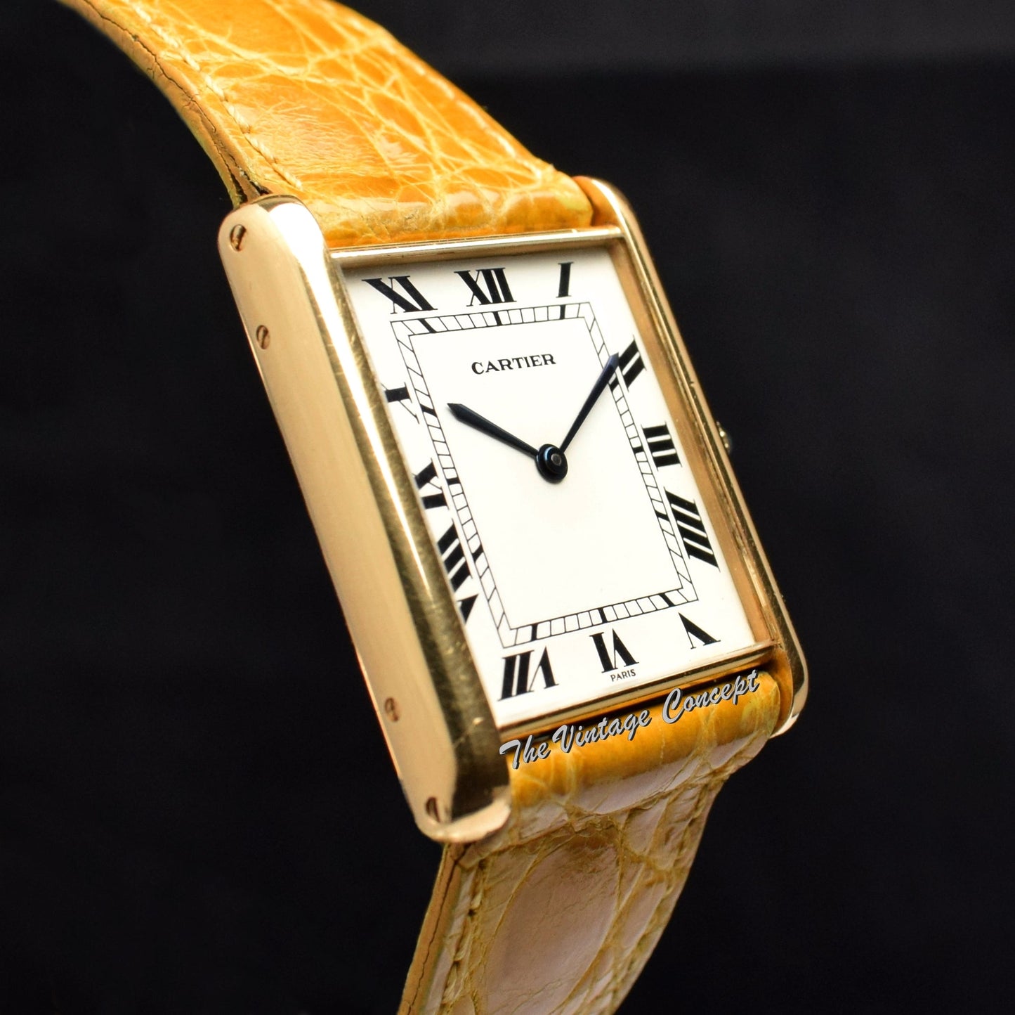 Vintage Cartier 18K YG Jumbo Tank Paris Dial (SOLD)