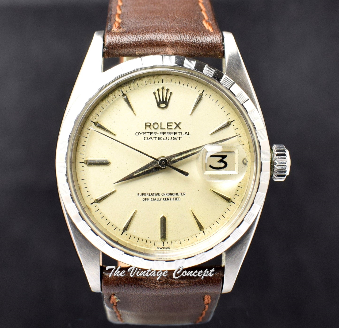 Rolex Datejust Silver Creamy Dial 6605  (SOLD)