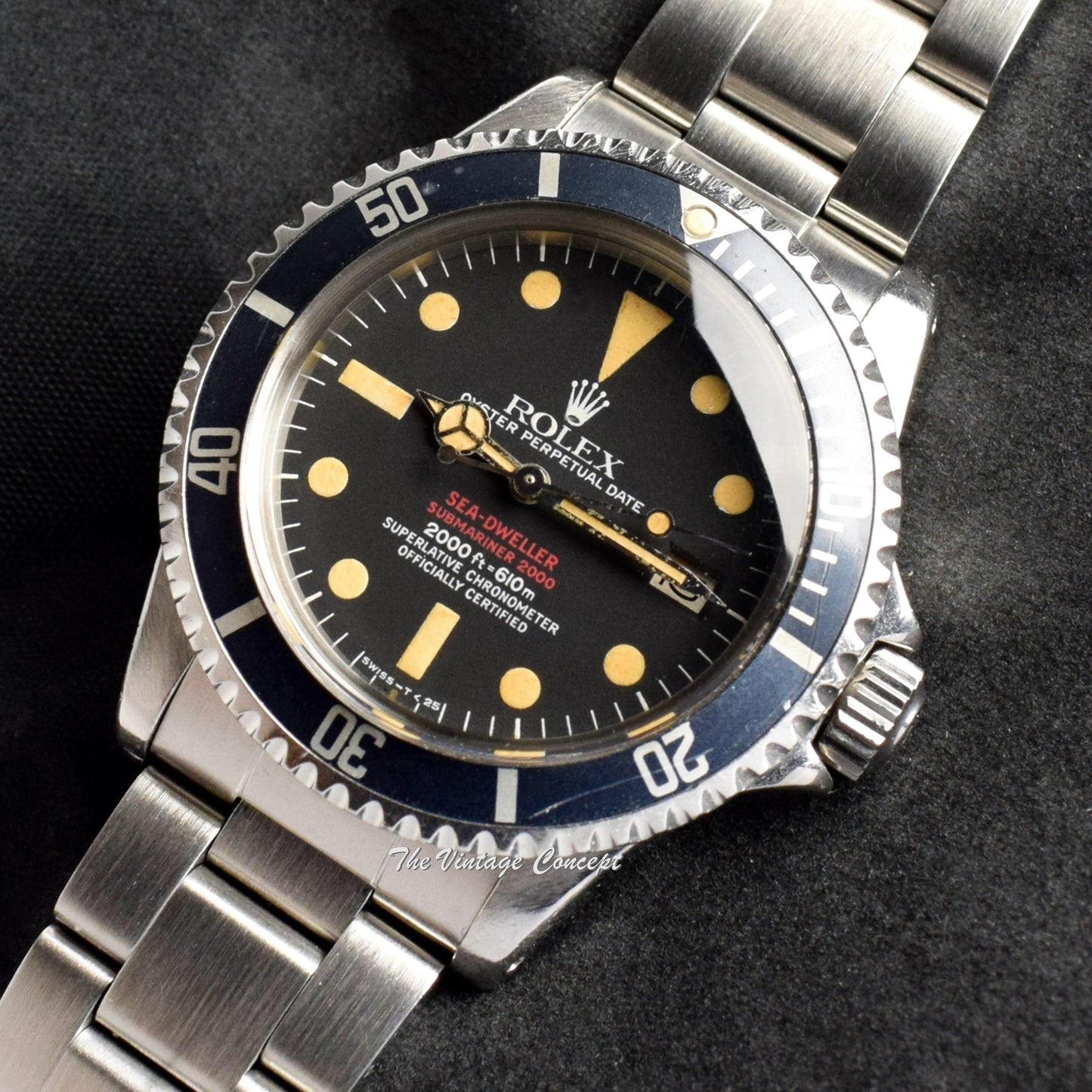 Rolex Double Red Sea-Dweller MK IV 1665 with Rolex Service Paper  (SOLD)