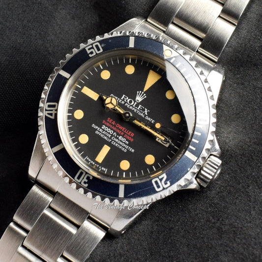 Rolex Double Red Sea-Dweller MK IV 1665 with Rolex Service Paper  (SOLD)