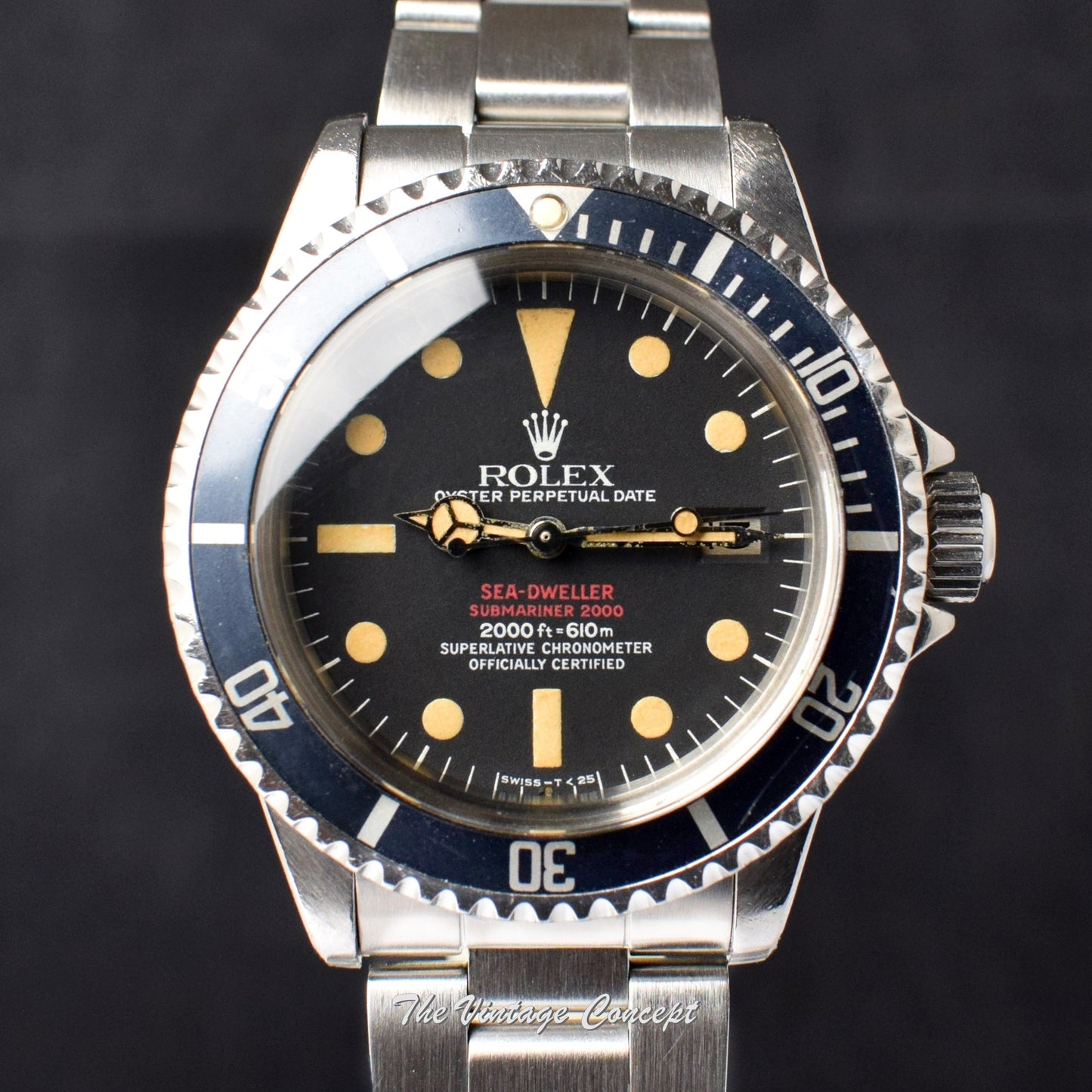 Rolex Double Red Sea-Dweller MK IV 1665 with Rolex Service Paper  (SOLD)