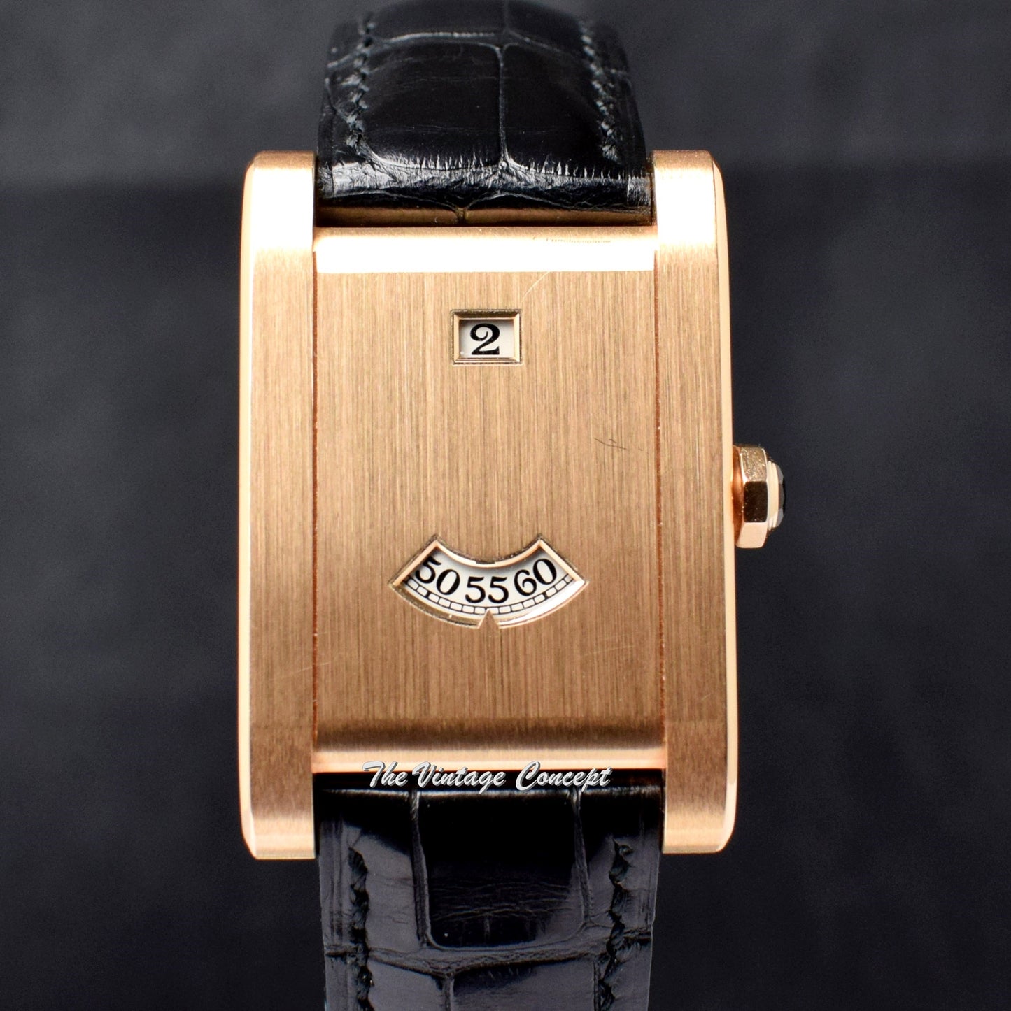 Cartier Tank à Guichets CPCP Rose Gold Jump Hour Limited Edition 2817 (SOLD)