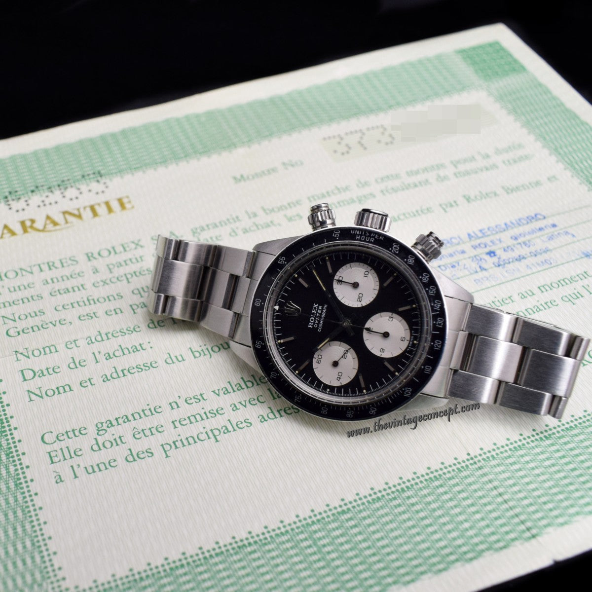 Rolex Daytona Black Dial 6263 w/ Original Paper (SOLD)