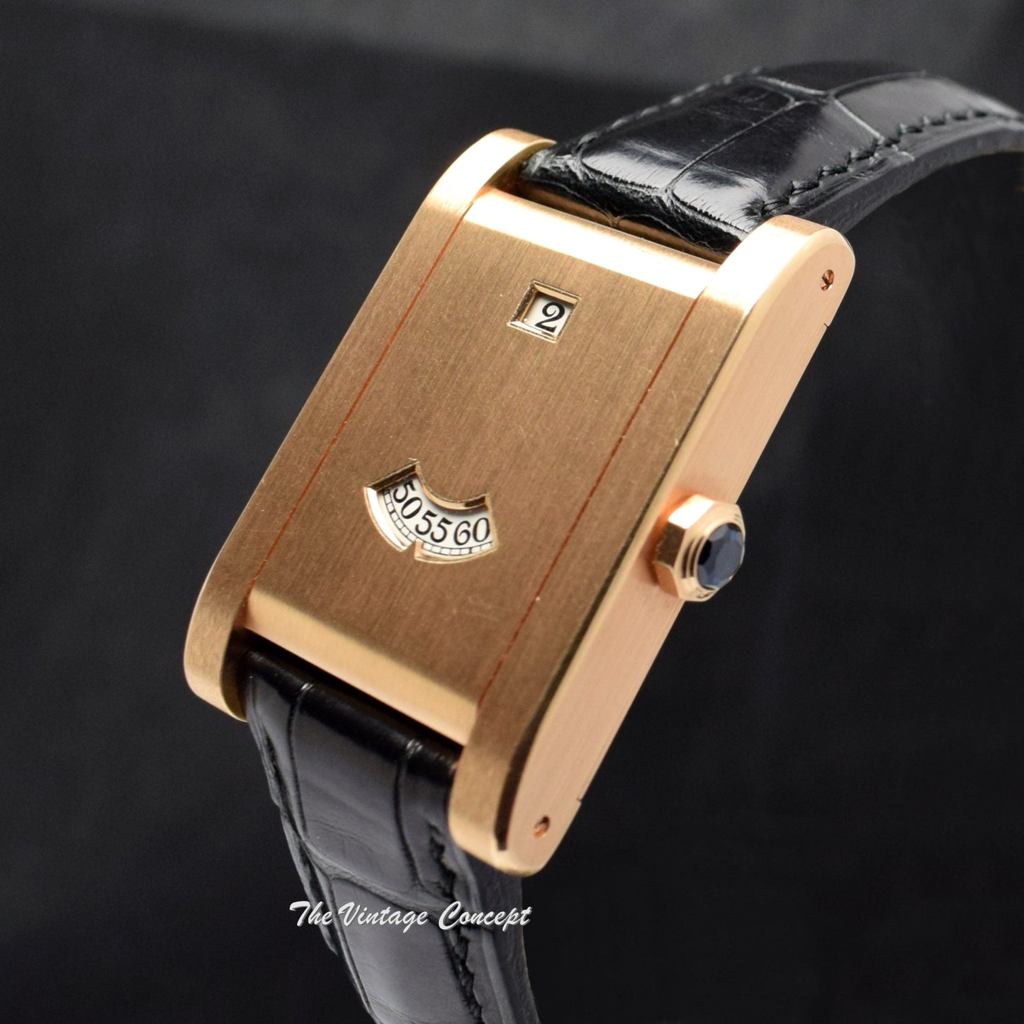 Cartier Tank à Guichets CPCP Rose Gold Jump Hour Limited Edition 2817 (SOLD)