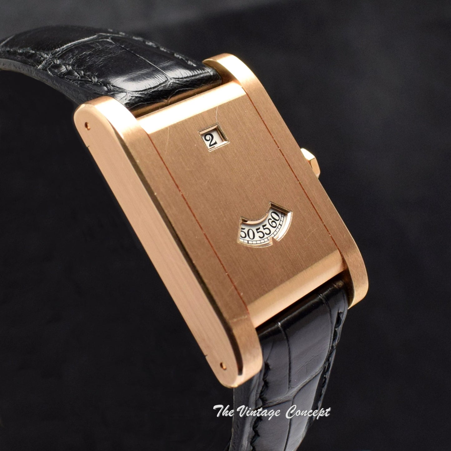 Cartier Tank à Guichets CPCP Rose Gold Jump Hour Limited Edition 2817 (SOLD)