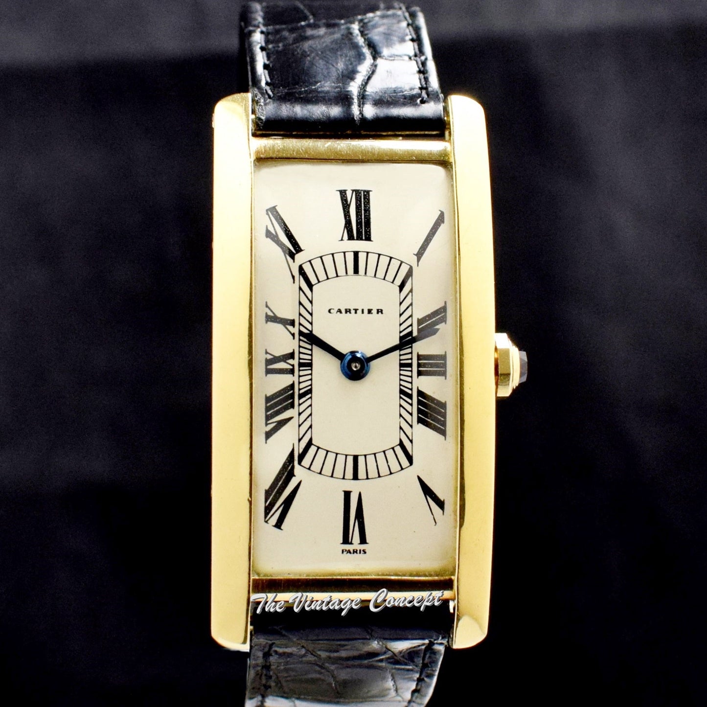 Rare Cartier Grand Tank Cintrée 18K Yellow Gold from 1960's (SOLD)