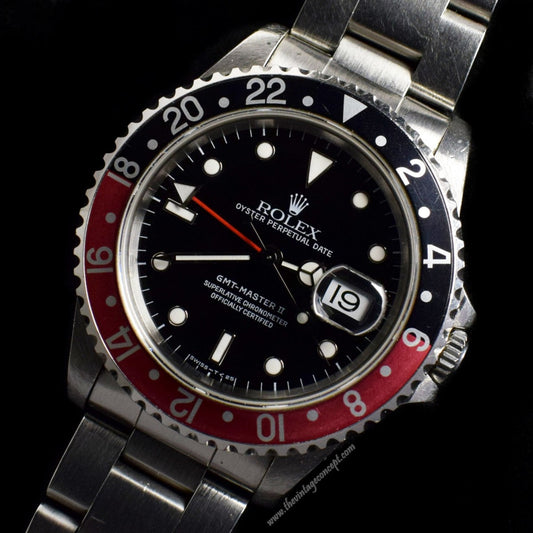 Rolex GMT-Master II Coke 16710 w/original paper (SOLD)