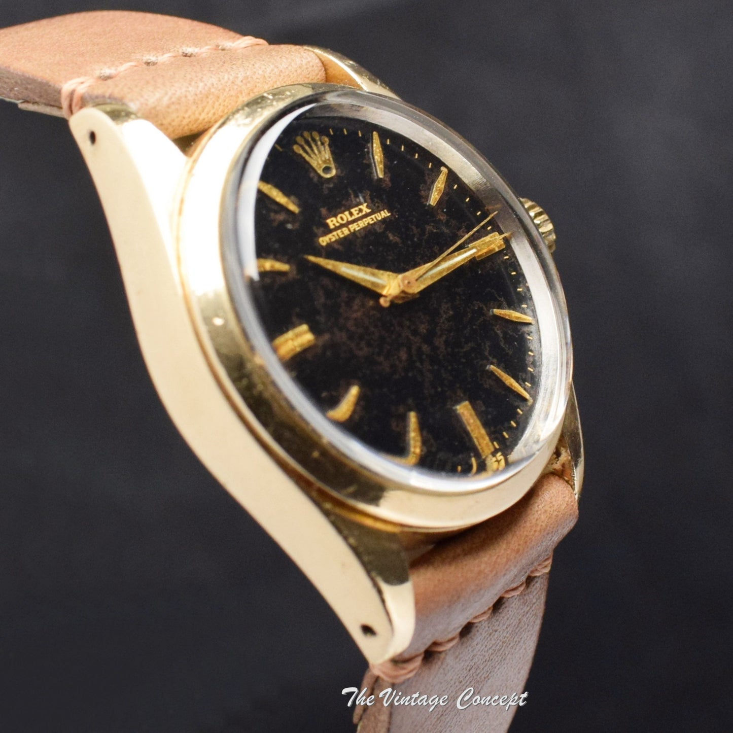 Rolex Gold Cap Oyster Perpetual Gilt Dial 6634 (SOLD)