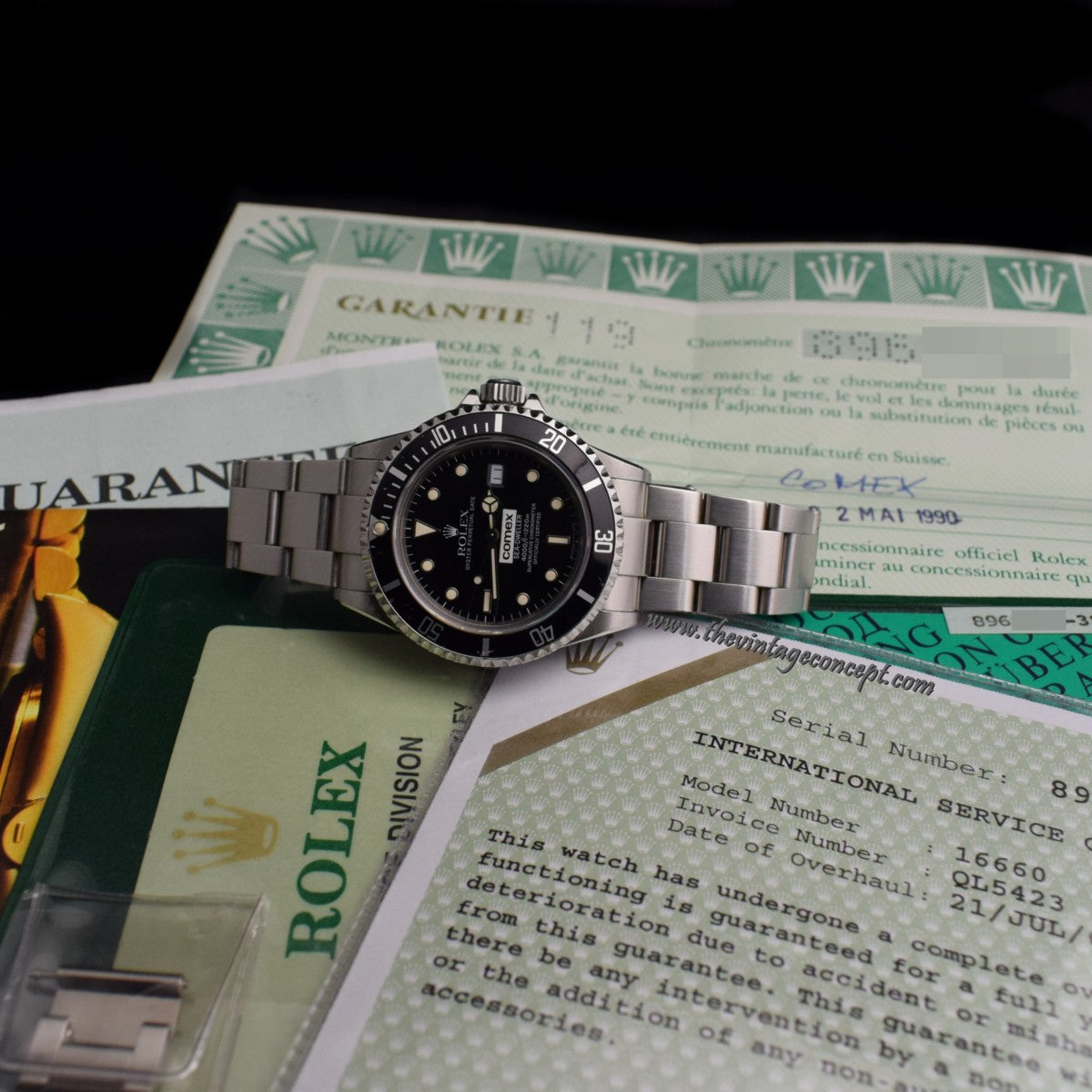 Rolex Submariner COMEX 16660 w/ Original Paper & Service Paper (SOLD)