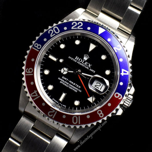 Rolex GMT-Master Pepsi 16700 w/ Original Paper, Serial Tag & Service Card (SOLD)