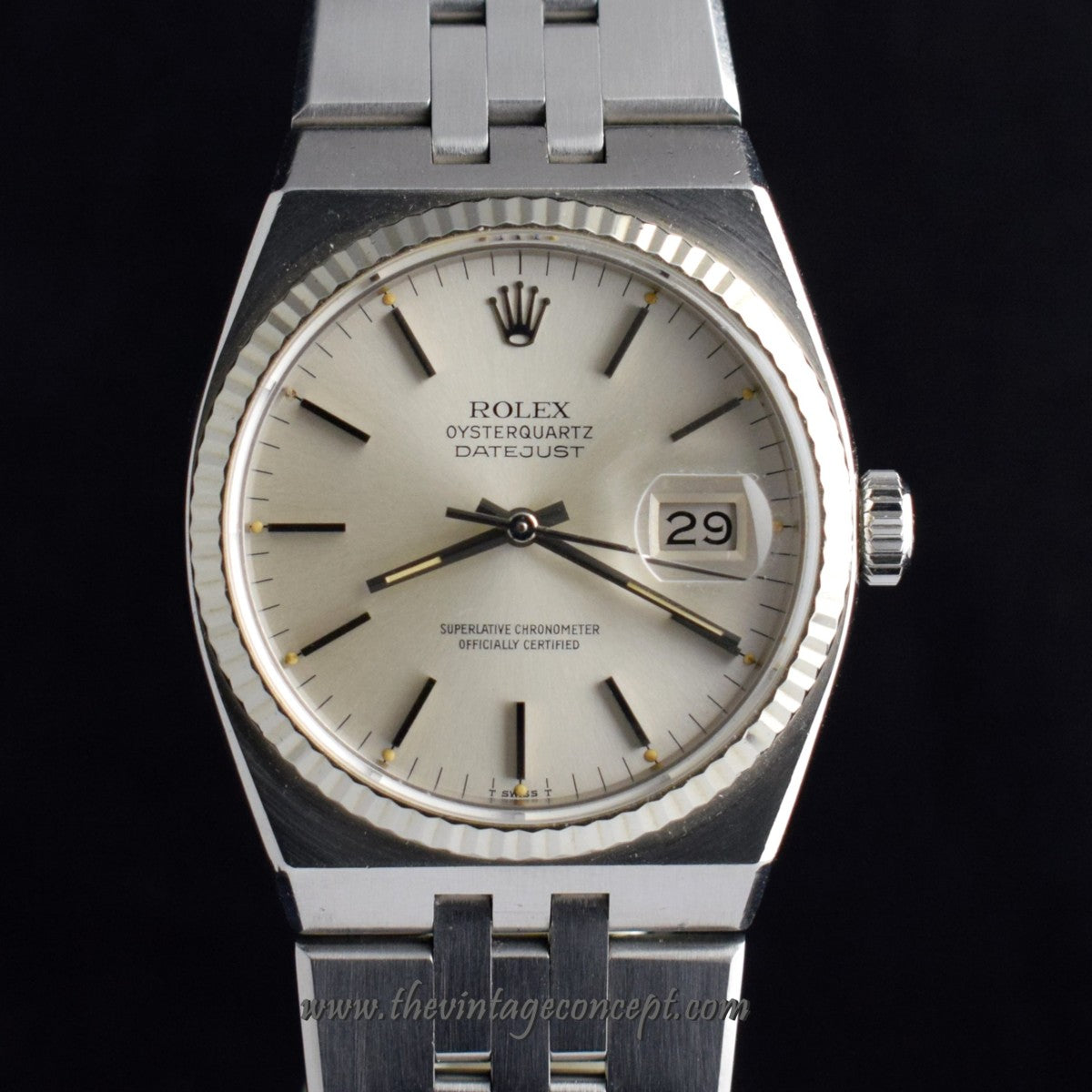 Rolex Datejust Oysterquartz Silver Dial 17014 (Full Set)   ( SOLD )