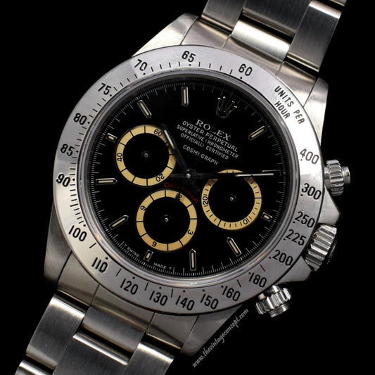 Rolex Daytona Black "Floating" Dial 16520 w/ Service Paper (SOLD)