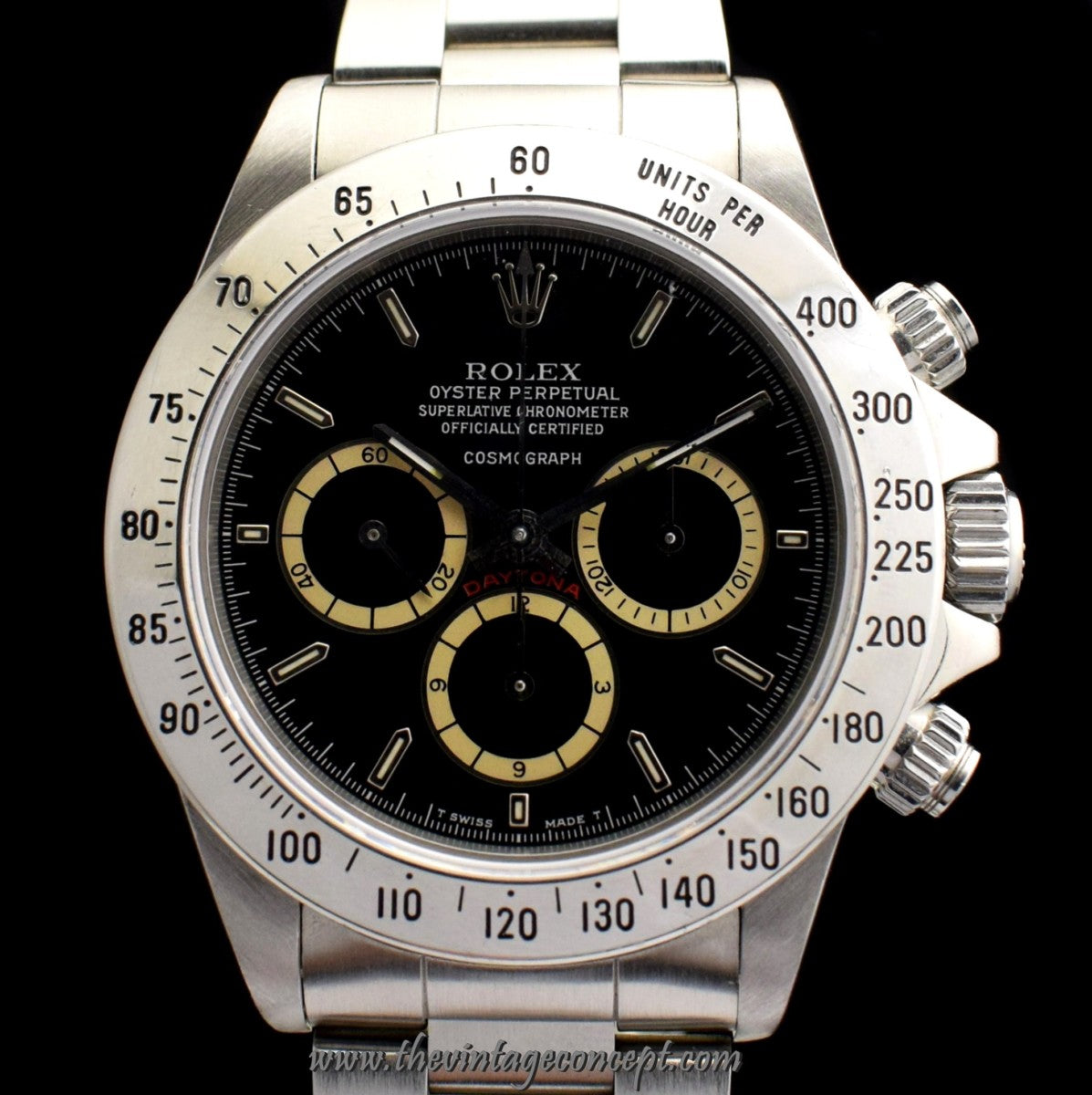 Rolex Daytona Black "Floating" Dial 16520 w/ Service Paper (SOLD)