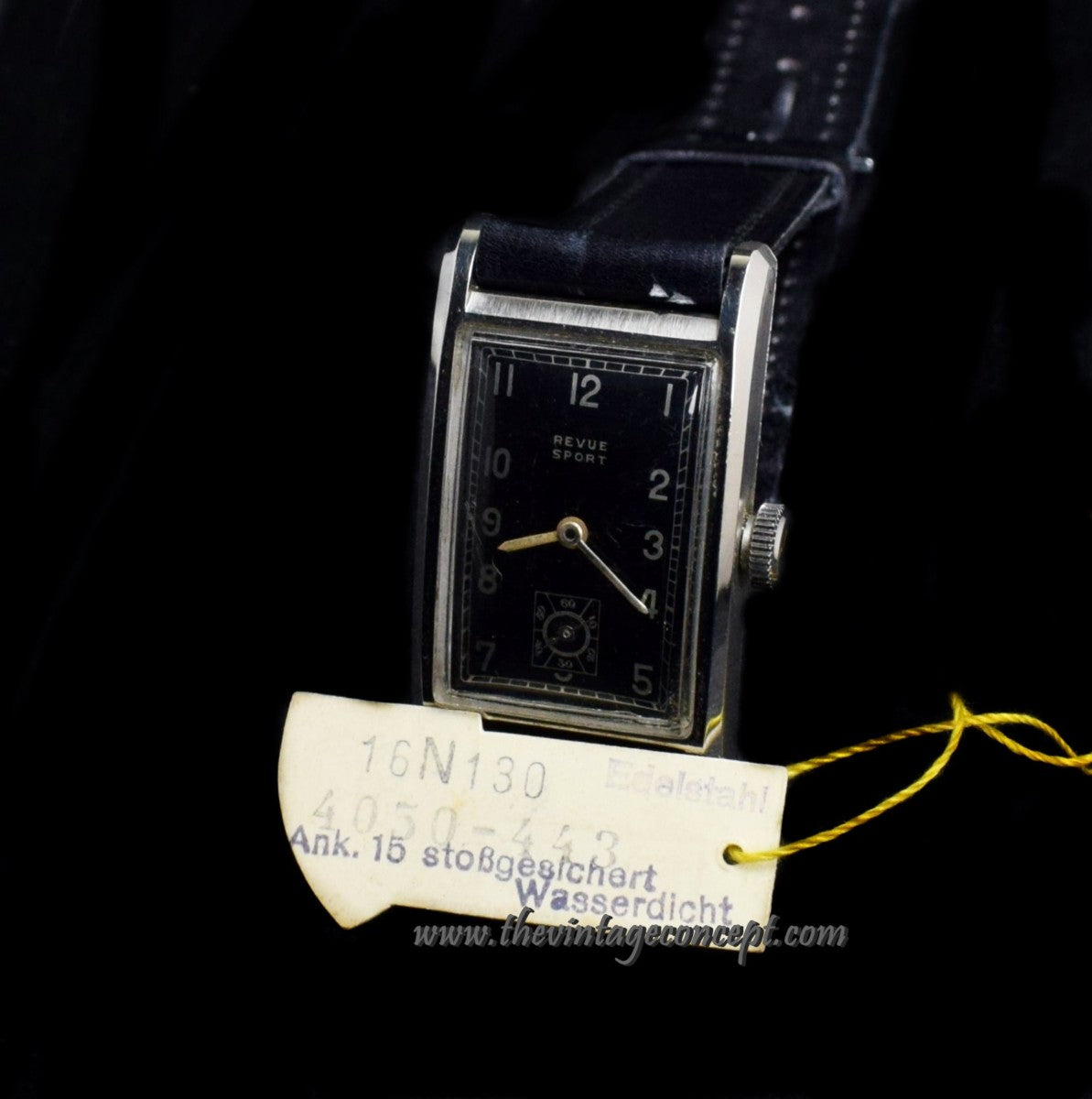 Revue Sport NOS Rectangular Sub Second Dial