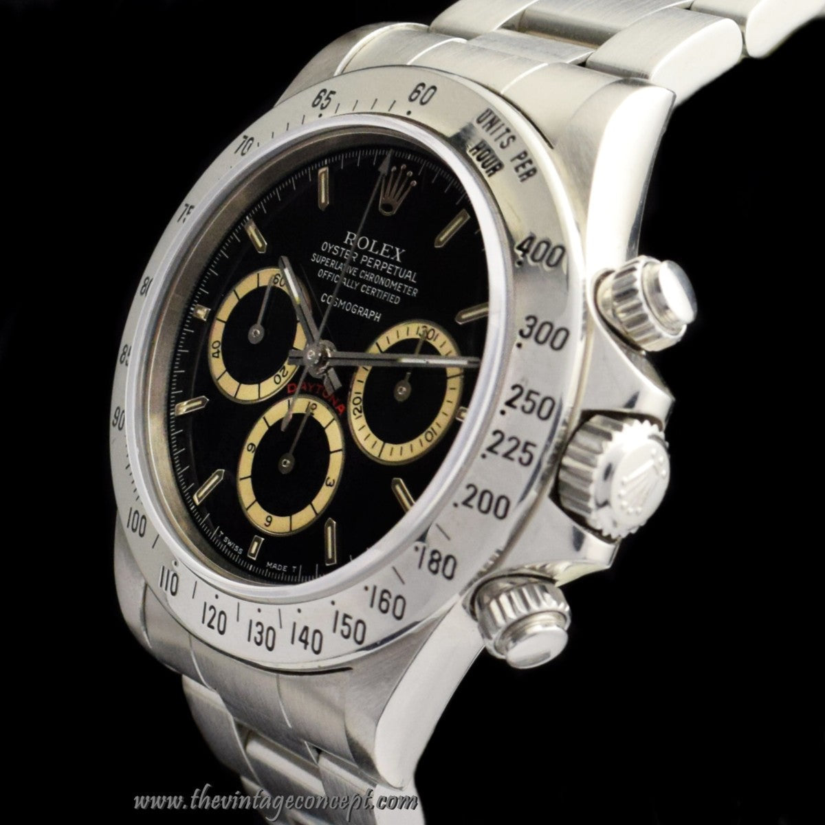 Rolex Daytona Black "Floating" Dial 16520 w/ Service Paper (SOLD)