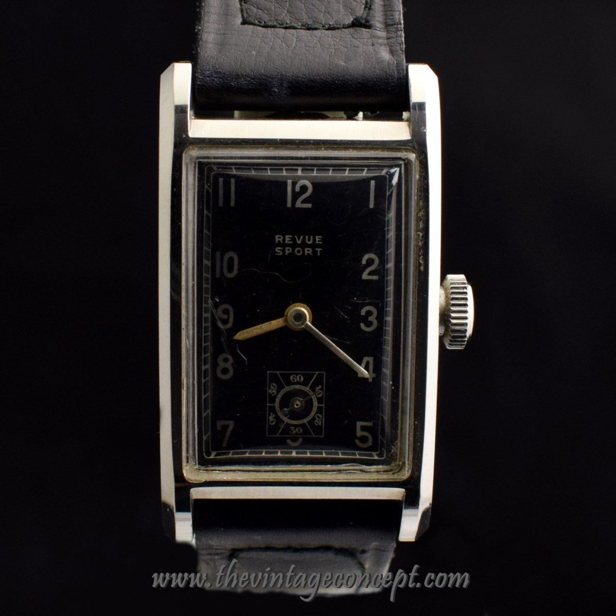 Revue Sport NOS Rectangular Sub Second Dial