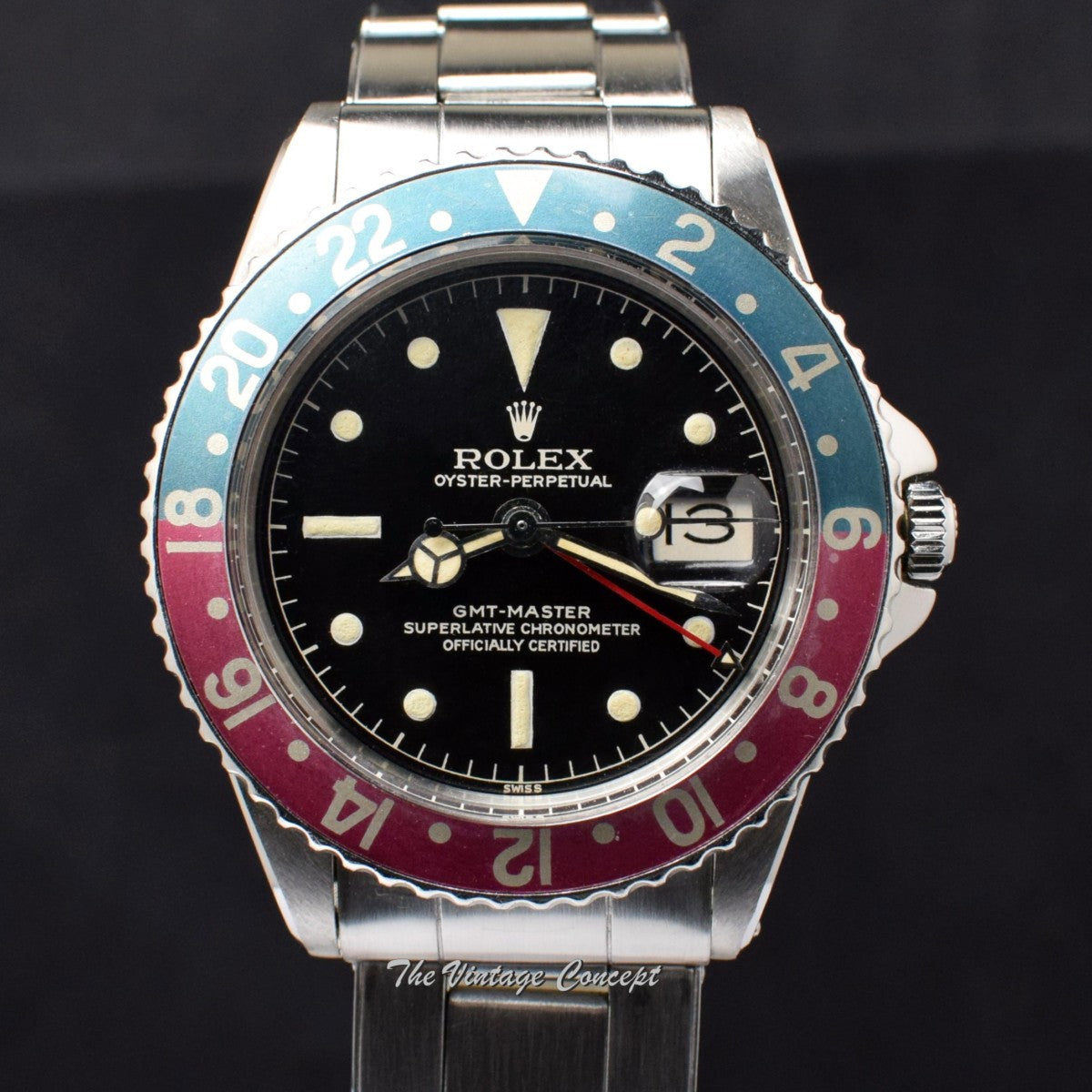 Rolex GMT-Master PCG Chapter Ring Gilt Dial 1675 w/ Service Papers (SOLD)