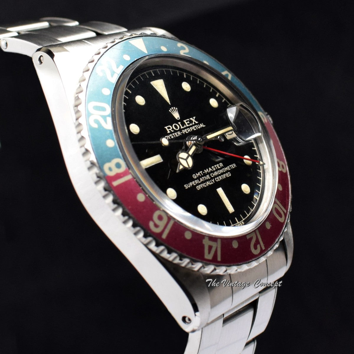 Rolex GMT-Master PCG Chapter Ring Gilt Dial 1675 w/ Service Papers (SOLD)