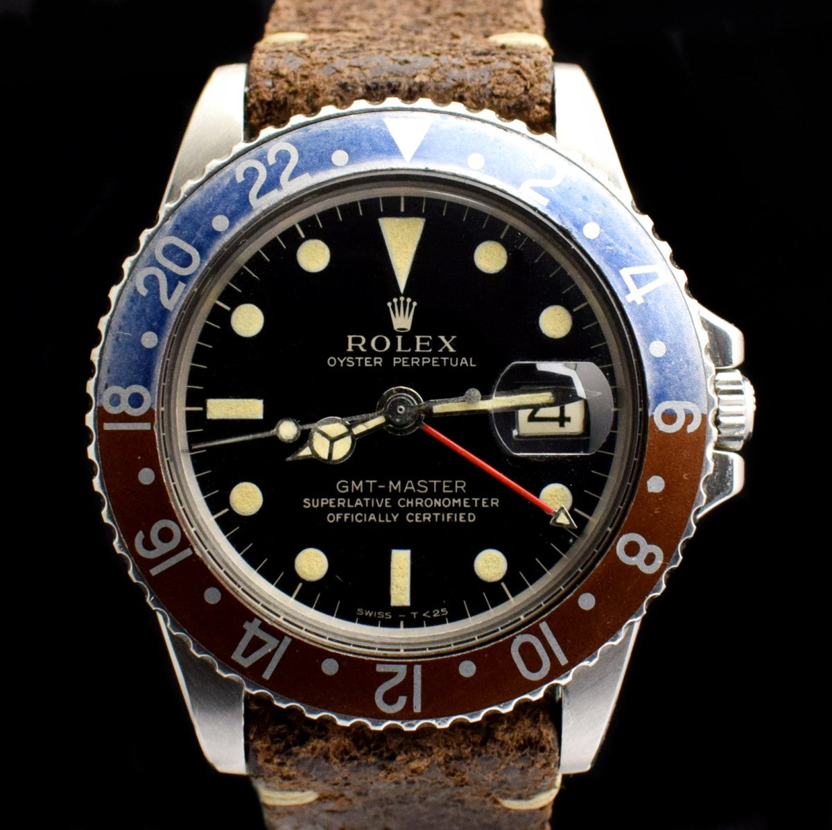 Rolex GMT-Master Gilt Dial 1675 w/ Two Inserts (SOLD)