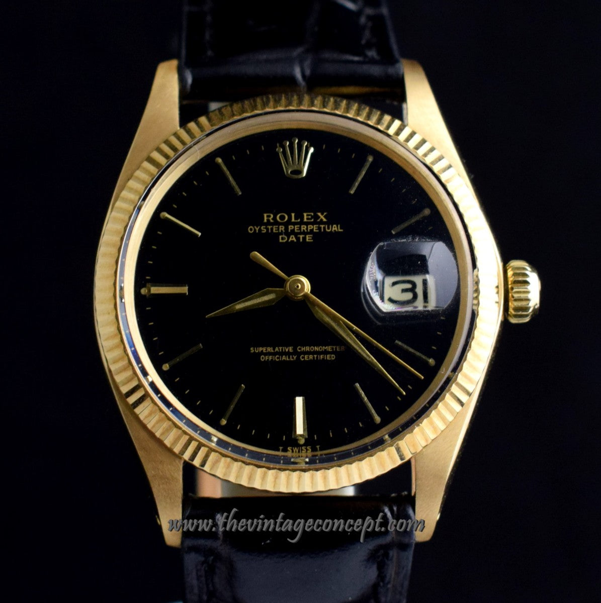 Rolex Date 18K YG Gilt Dial 1503 (SOLD)